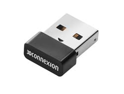 3Dconnexion 3DX-700069 – Universeller Empfänger – USB + RF 2,4 GHz, Schwarz, für SpaceMouse & CadMouse