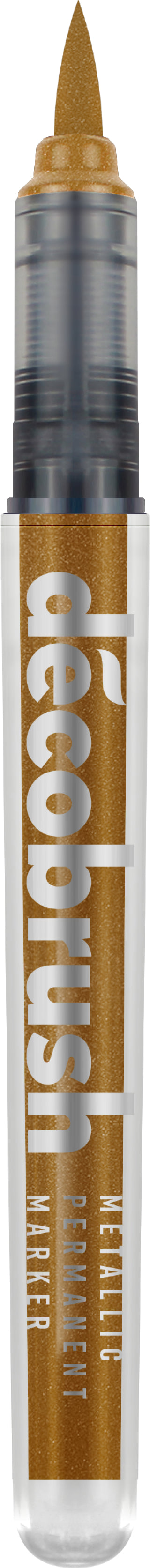 Karin DécoBrush 8592 Paint Marker Metallic – Bürstenspitze – Rot, Gold