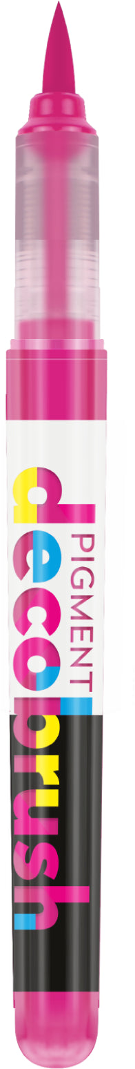 Karin PigmentDecoBrush Pinselstift – Pinselspitze, Acrylbasiert, Opak, Matt, Cerise 211