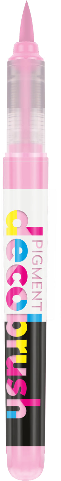 Karin PigmentDecoBrush Acrylmarker – Pinselspitze 10 mm – Pink – für Glas, Metall und Kunststoff