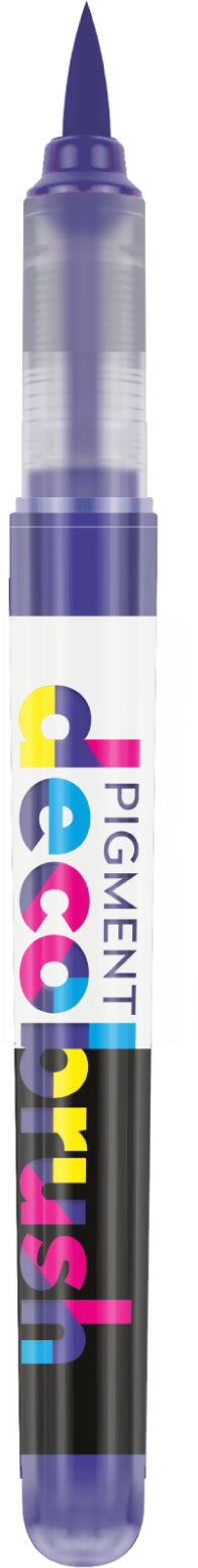 Karin PigmentDecoBrush Acrylmarker – Pinselspitze – Violettblau 2735U