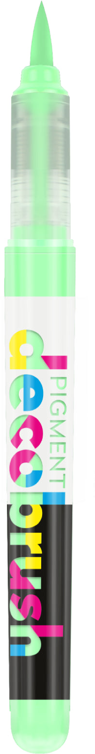 Karin PigmentDecoBrush Acrylmarker – Pinselspitze – Pastellgrün – für Papier, Glas und Kunststoff