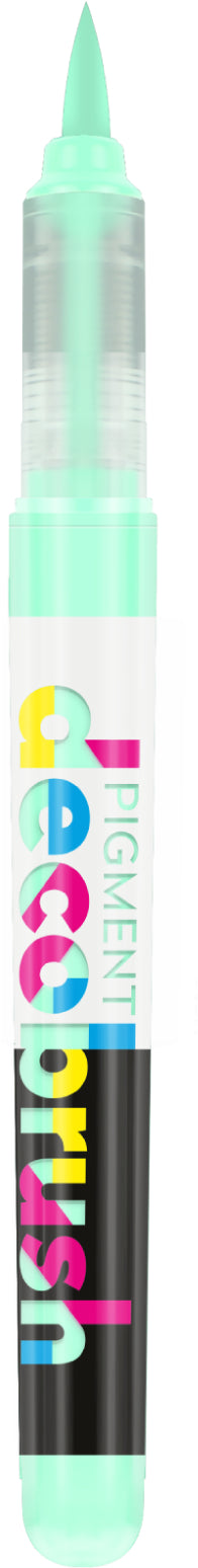 Karin PigmentDecoBrush Acrylmarker – Pinselspitze – Pastellgrün – für Papier, Metall und Glas