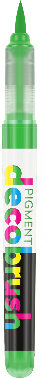 Karin PigmentDecoBrush Acrylmarker – Pinselspitze – Grass 361U, 4er-Set – für Papier, Metall und Glas