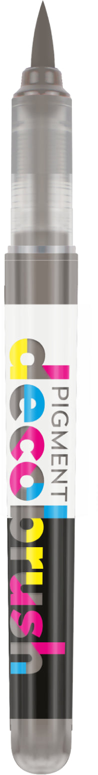 Karin PigmentDecoBrush Acrylmarker – Pinselspitze – Warmgrau3 – 4er-Set