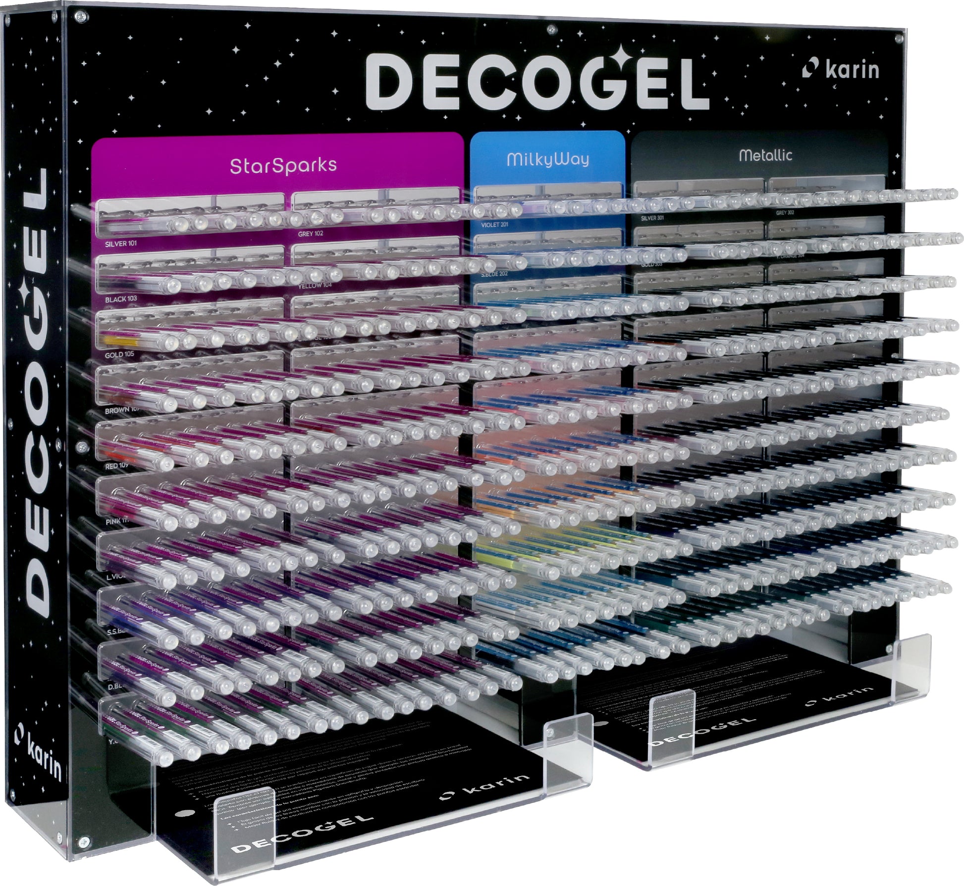 Karin DECOGEL 1.0 Gelschreiber – 50 Farben, Spitze 1,0 mm, wasserfest, 50er-Set