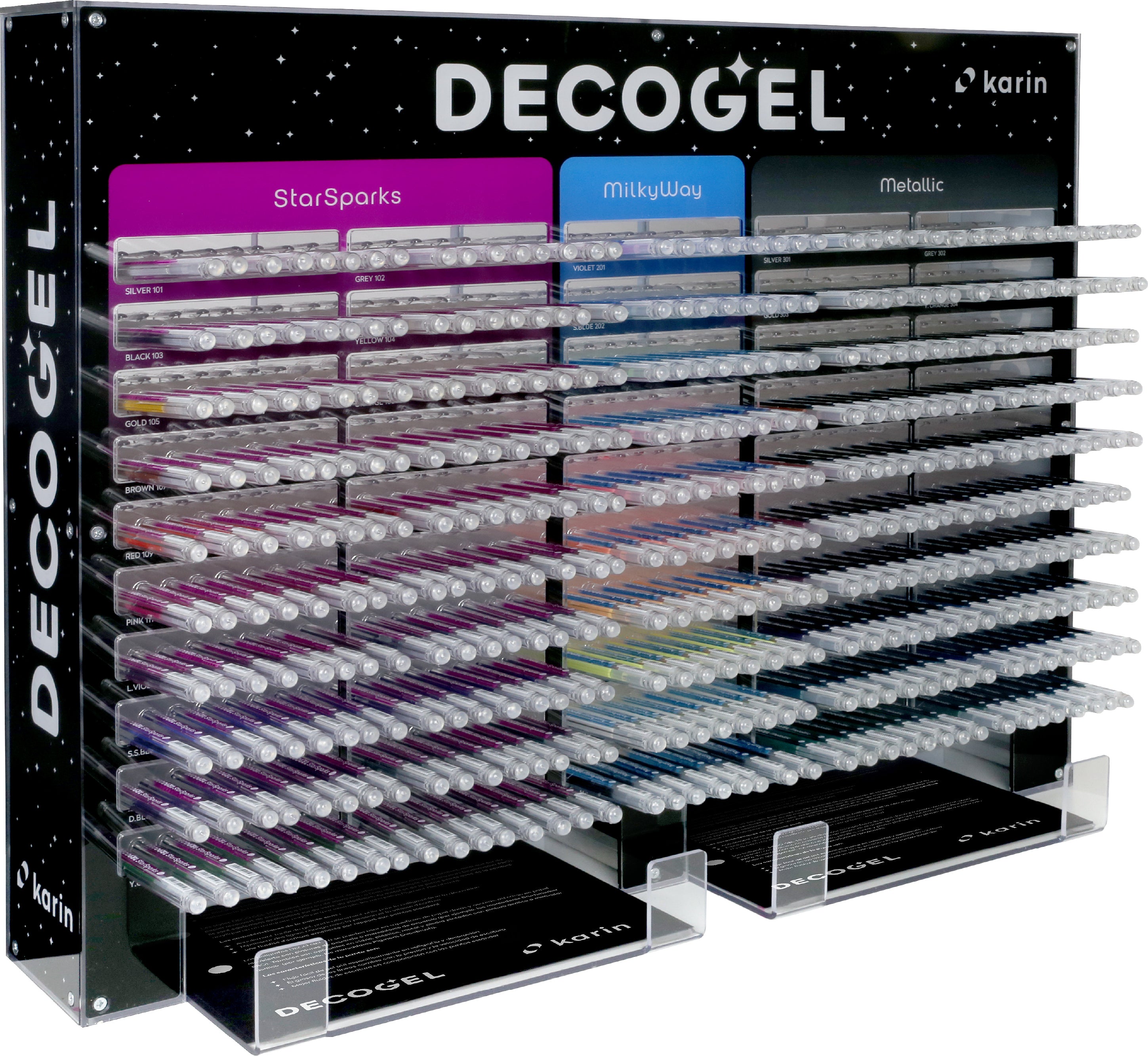 Karin DECOGEL 1.0 Gelschreiber – 50 Farben, Spitze 1,0 mm, wasserfest, 50er-Set