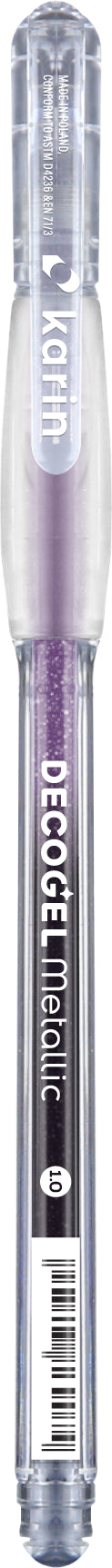 Karin DECOGEL Gelschreiber – Violett, Spitze 1,0 mm, Metallic