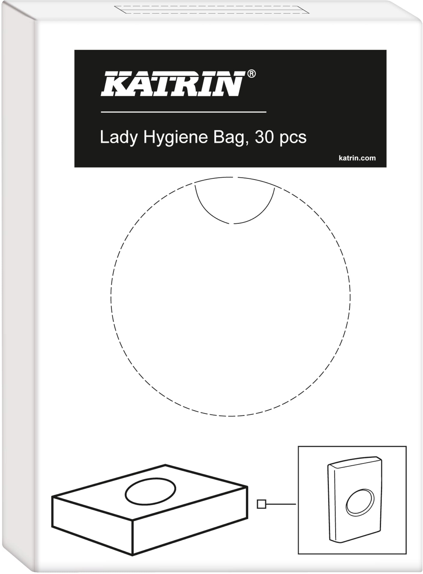 Katrin Hygienebeutel – 30 Stück, 9 × 2,2 × 13 cm