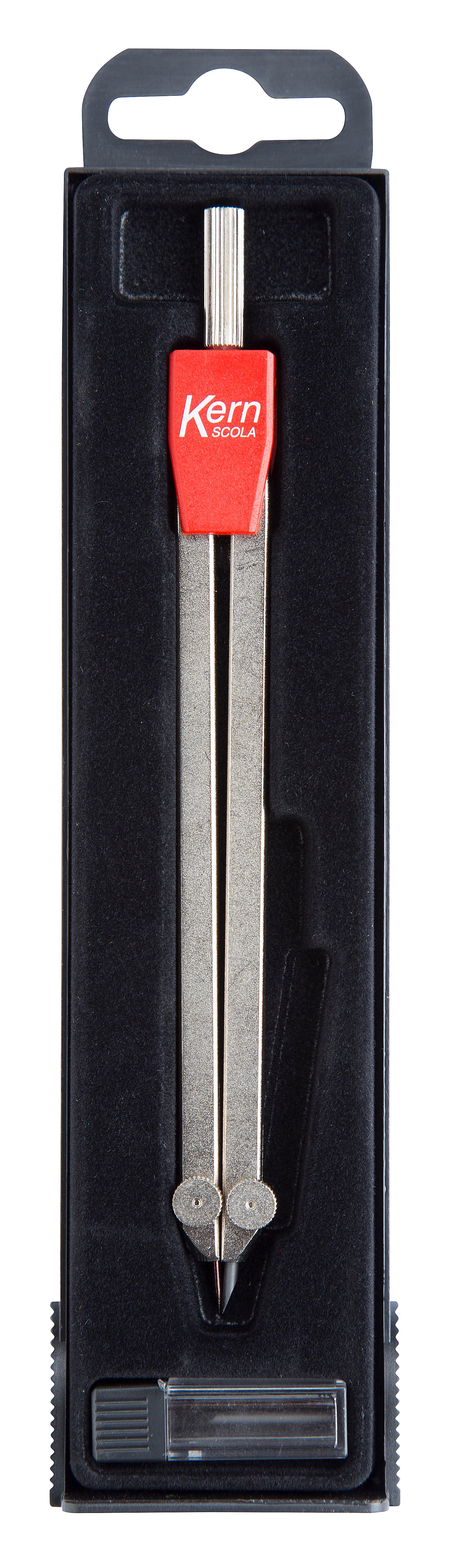 KERN Scola D4520 Bleiminenzirkel – Länge 204 mm, max. Kreis-Ø 46 cm, matt vernickelt