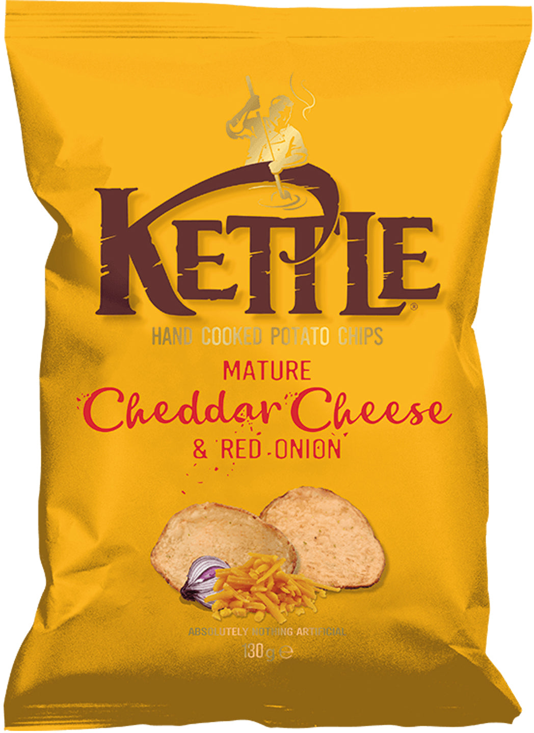 Kettle Chips – Cheddar & Rote Zwiebel – 156 g
