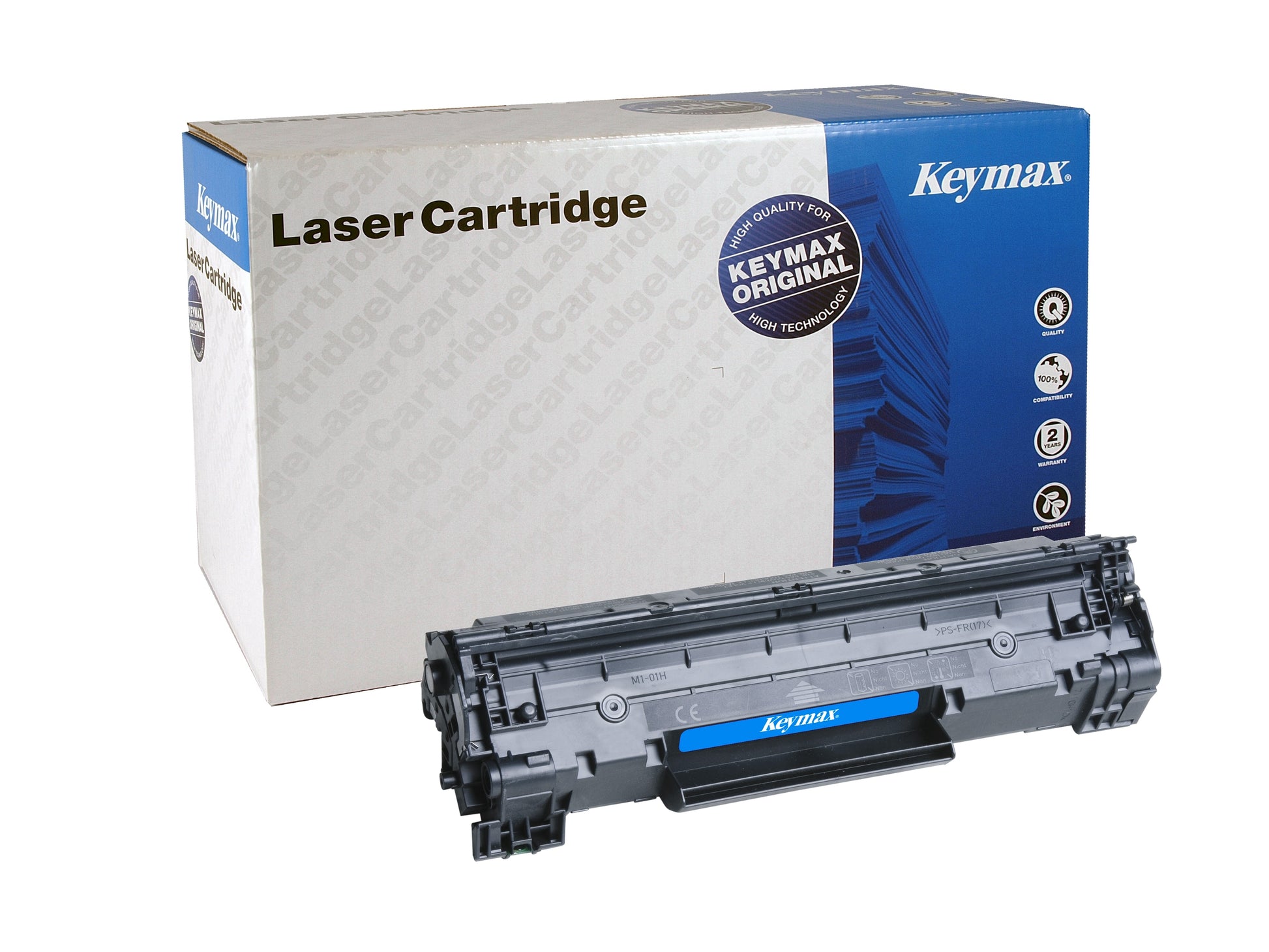 Keymax RMC (CB436A) Schwarz Toner – Wiederaufbereitet – 2'000 Seiten – für HP LaserJet P1505