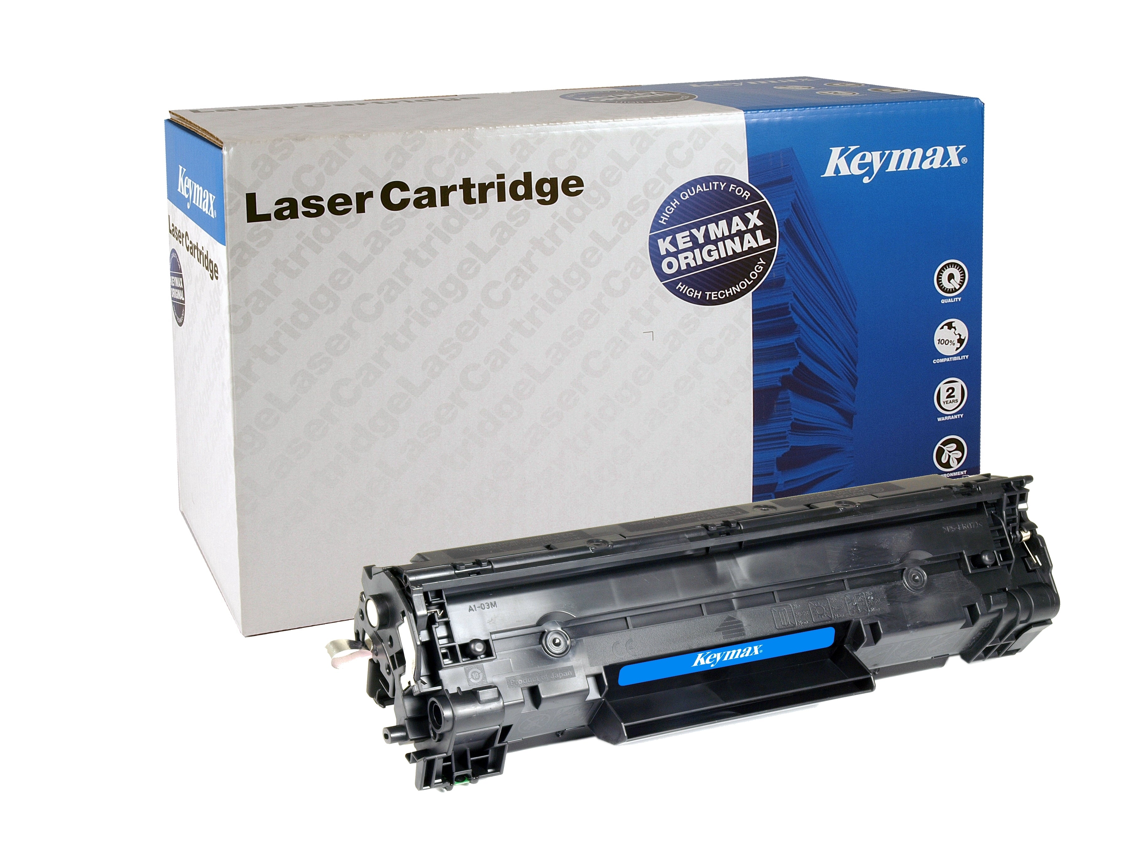 Keymax CB436X Schwarz Toner – wiederaufbereitet XL – für HP LaserJet P1505