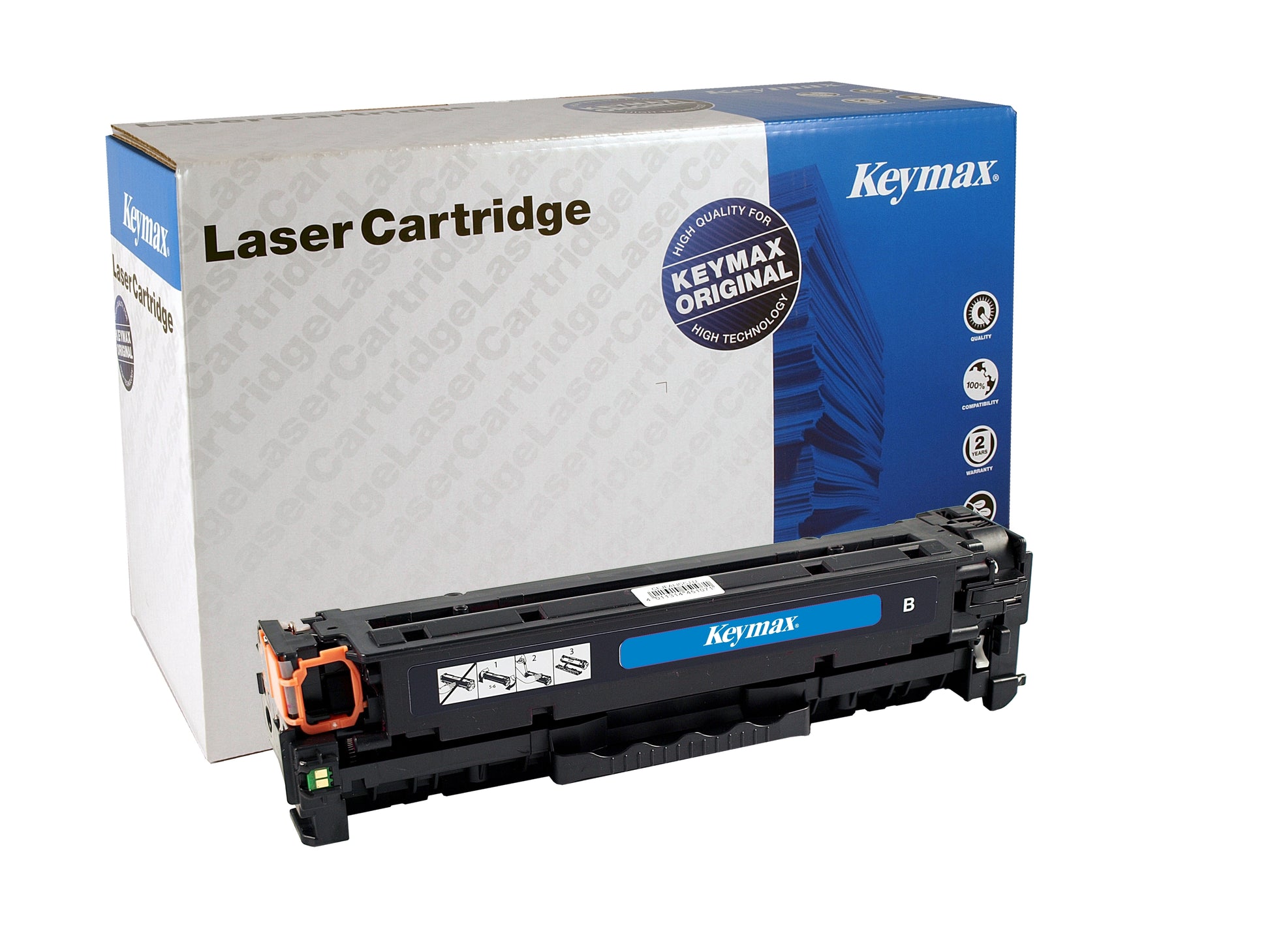 Keymax CC530A Schwarz Toner – wiederaufbereitet – für HP CLJ CP2025