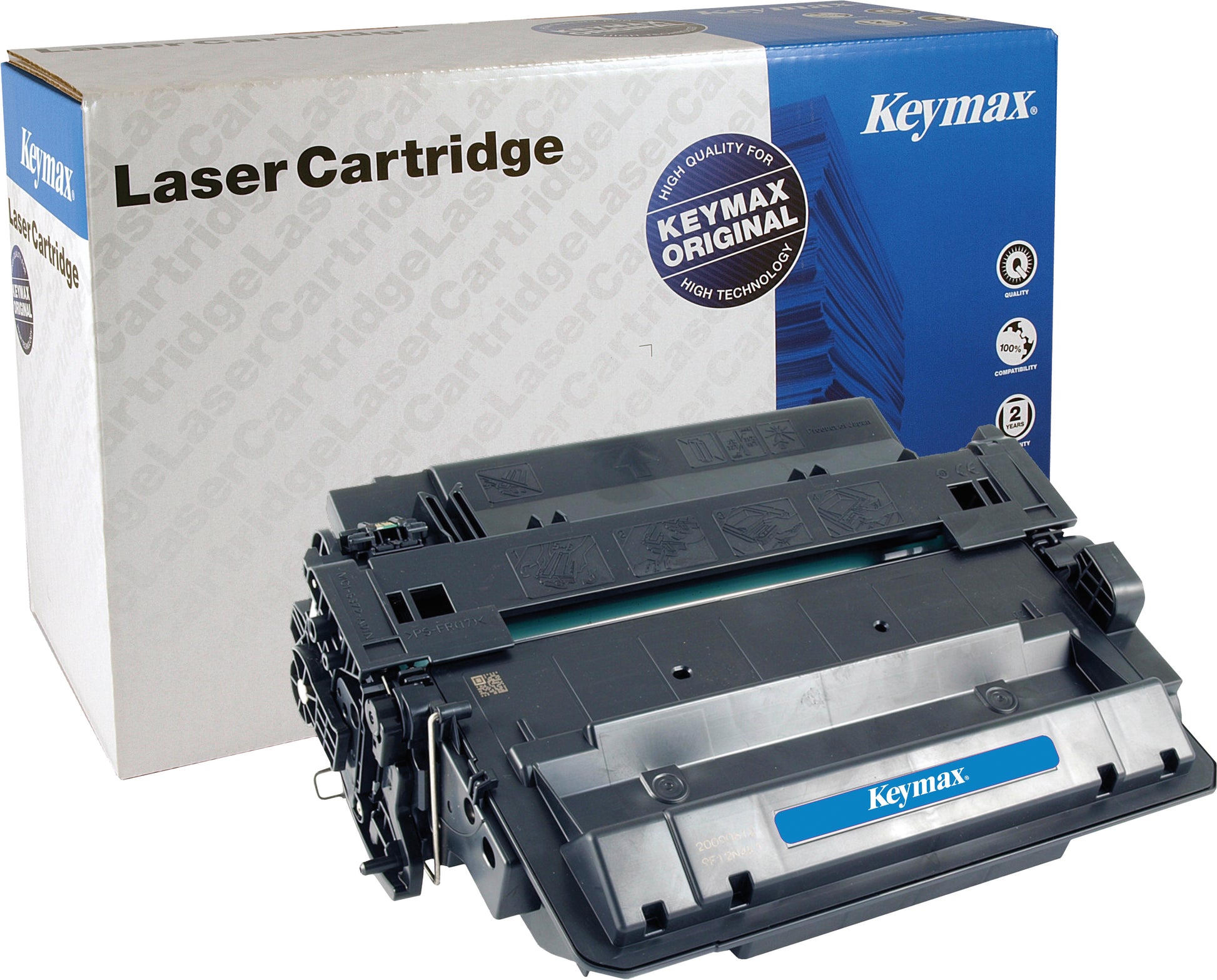 Keymax CE255X Schwarz Toner – wiederaufbereitet XL – 12'500 Seiten – für HP LaserJet P3015