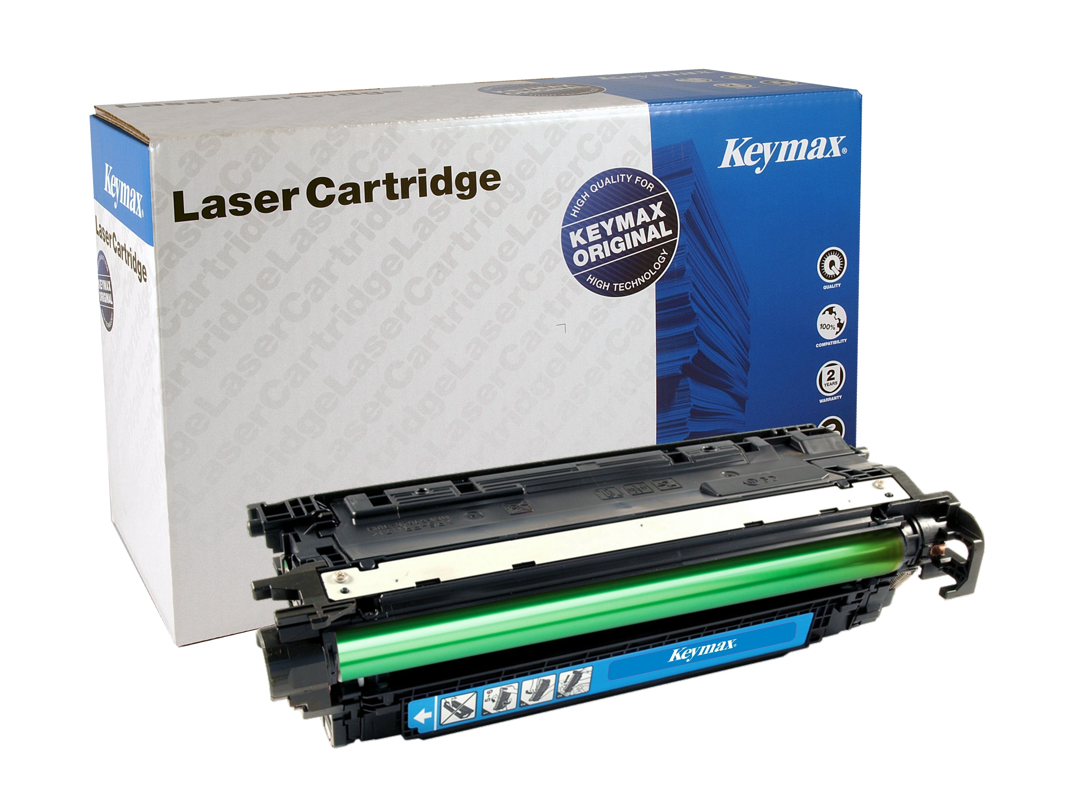 Keymax RMC Toner-Modul (CE261A) Cyan Toner – wiederaufbereitet – 11'000 Seiten – für HP Color LaserJet CP 4025