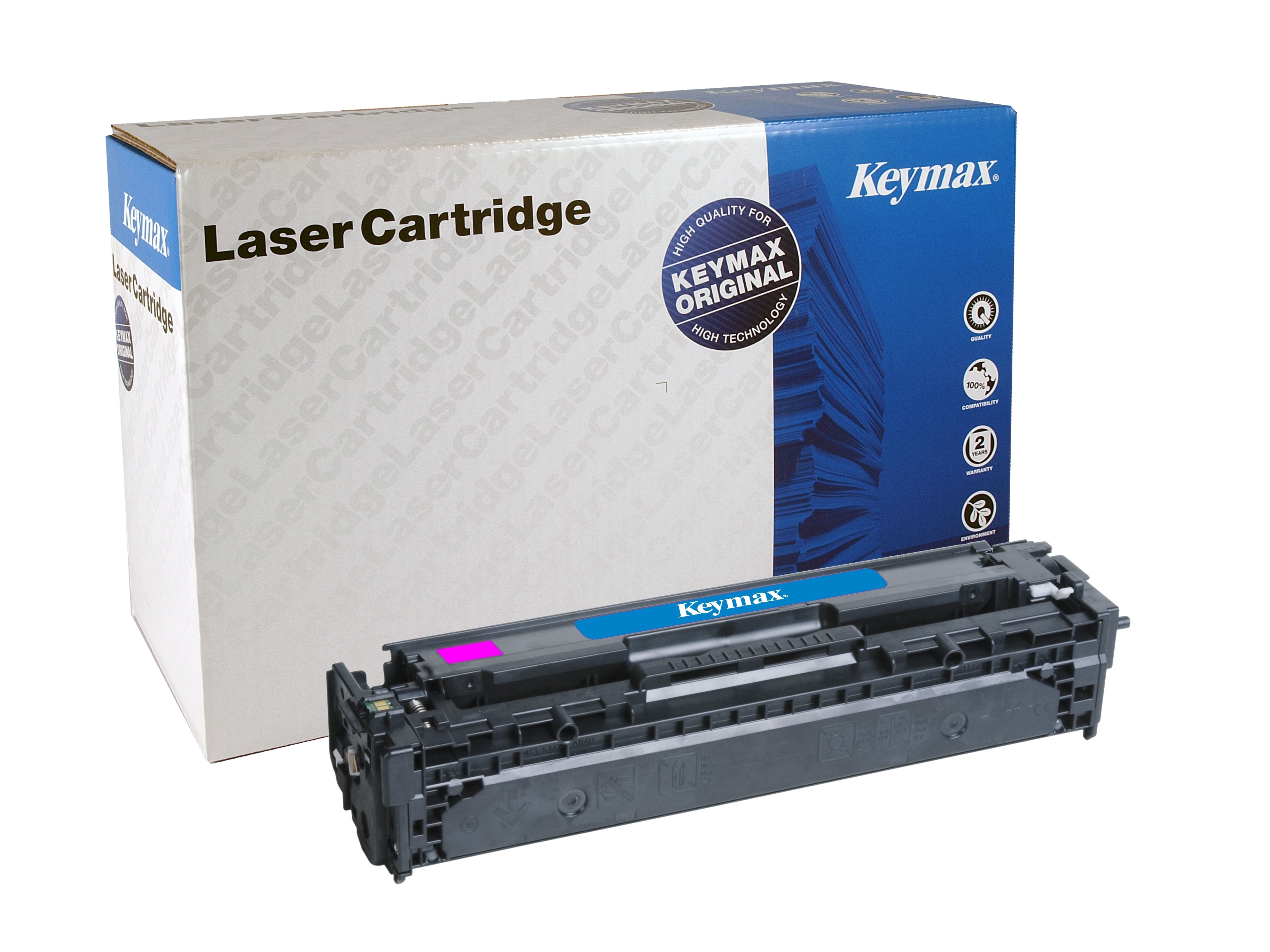 Keymax CE323A Magenta Toner – wiederaufbereitet – 1'300 Seiten – für HP CLJ CP 1525