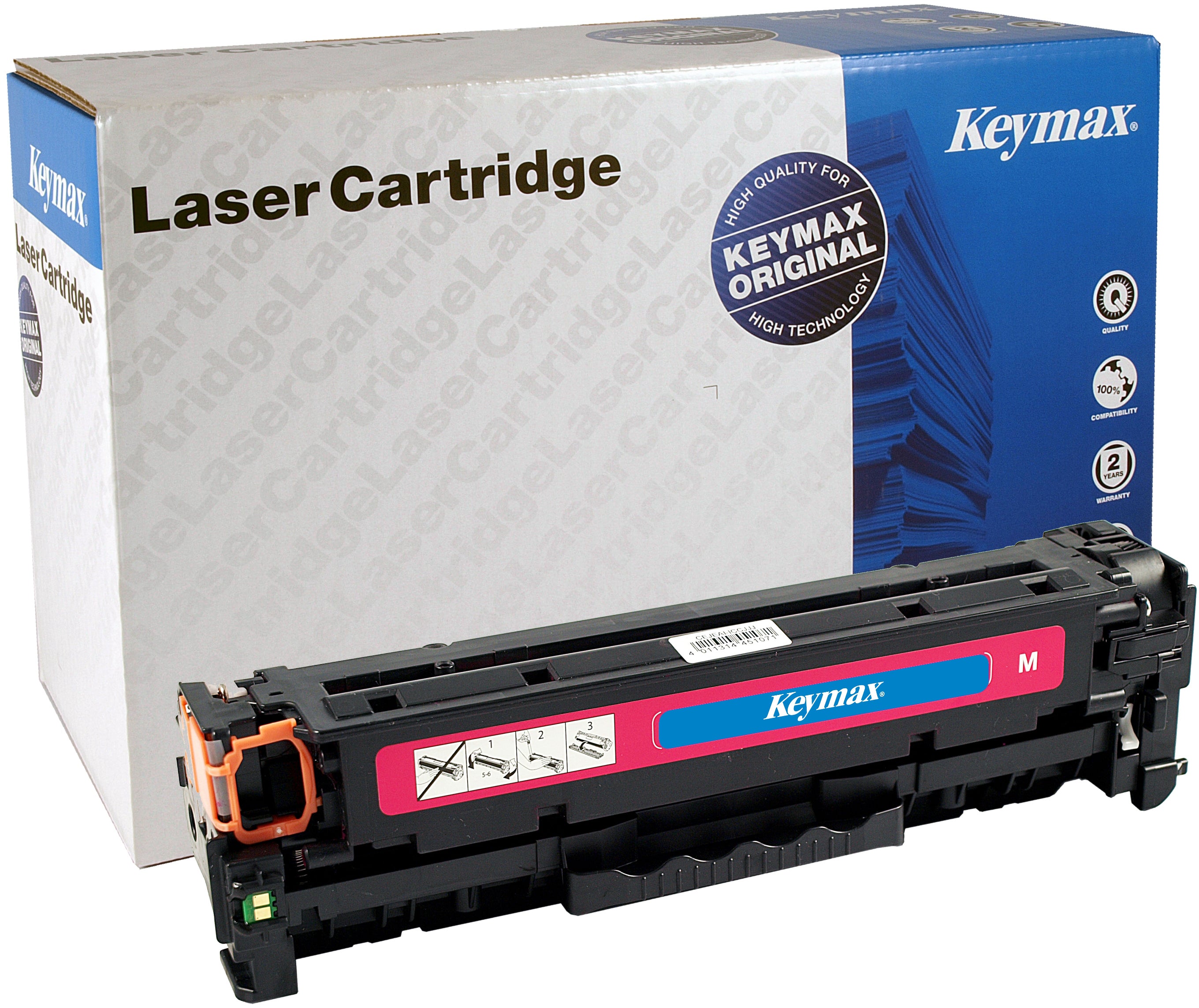 Keymax 718M (CRG 718M) Magenta Toner – wiederaufbereitet – für Canon LBP 7200