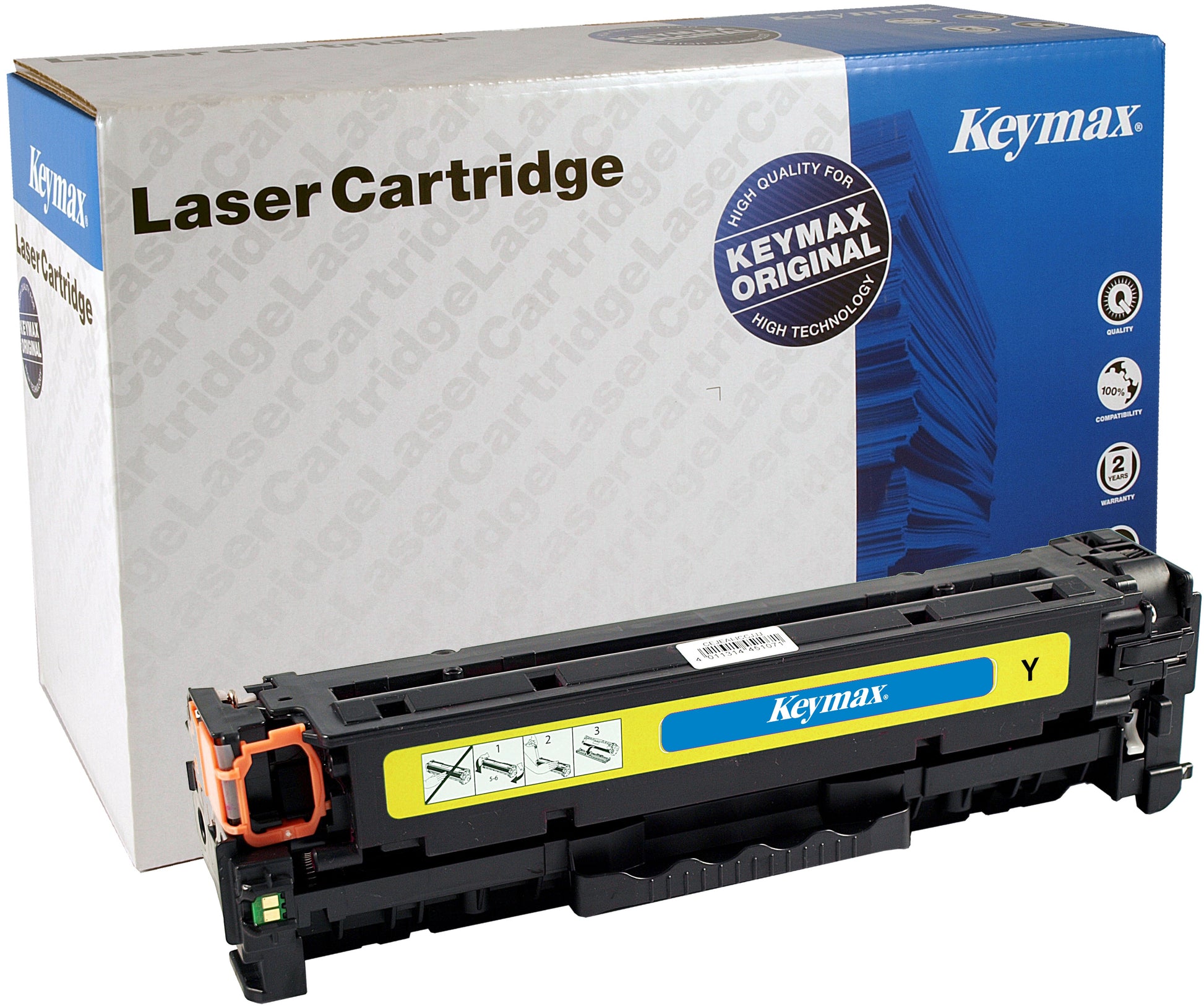 Keymax CRG 718Y Gelb Toner – Wiederaufbereitet – 2'800 Seiten – für Canon LBP 7200