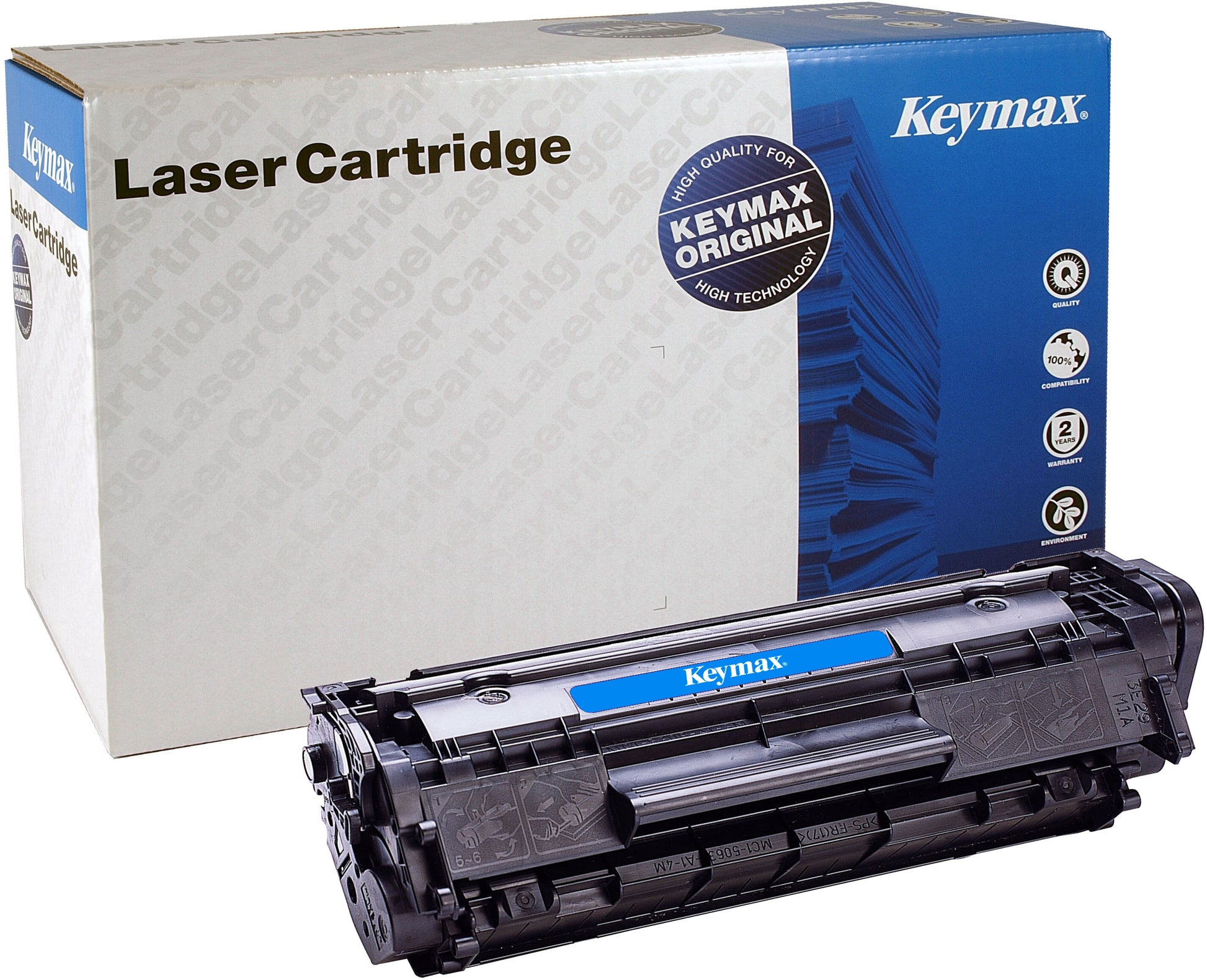 Keymax Q2612A Schwarz Toner – wiederaufbereitet – für HP LaserJet 1010