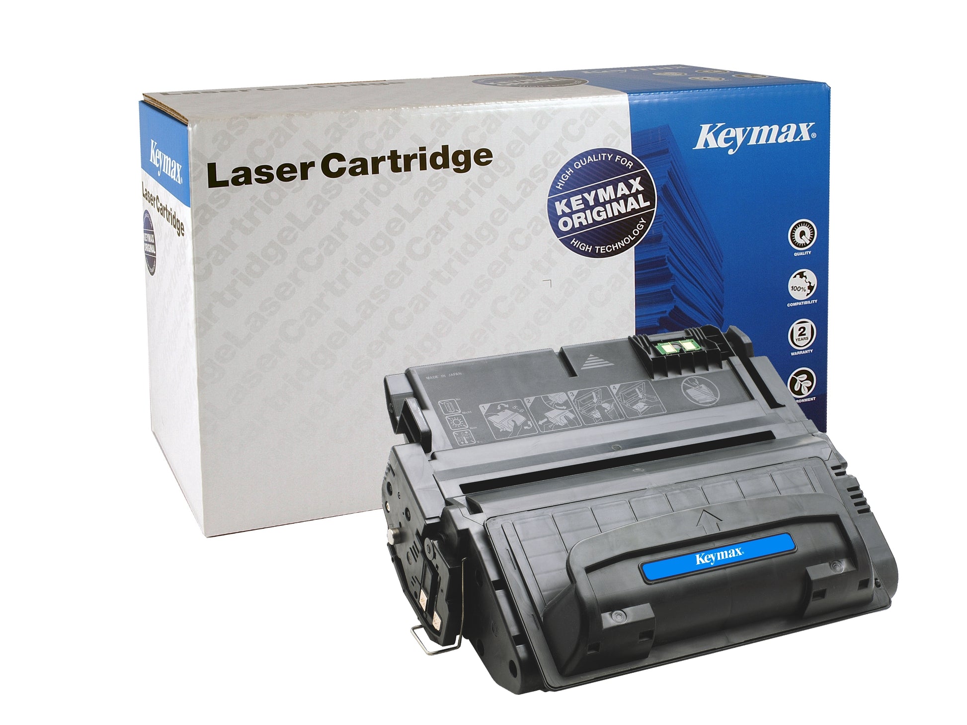 Keymax Q5942A Schwarz Toner – Wiederaufbereitet – 10'000 Seiten – für HP LaserJet 4250/4350