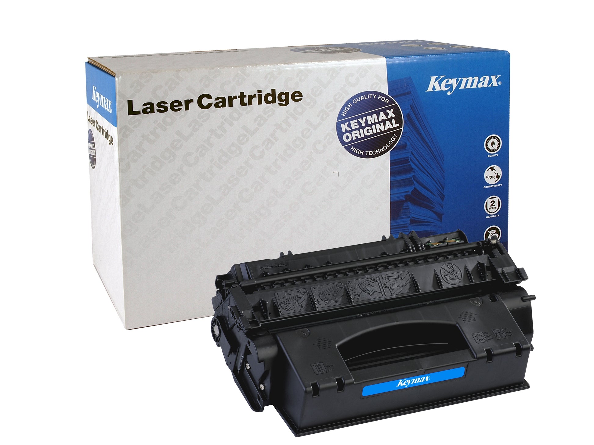 Keymax Q5949X Schwarz Toner – wiederaufbereitet – für HP LaserJet 1320