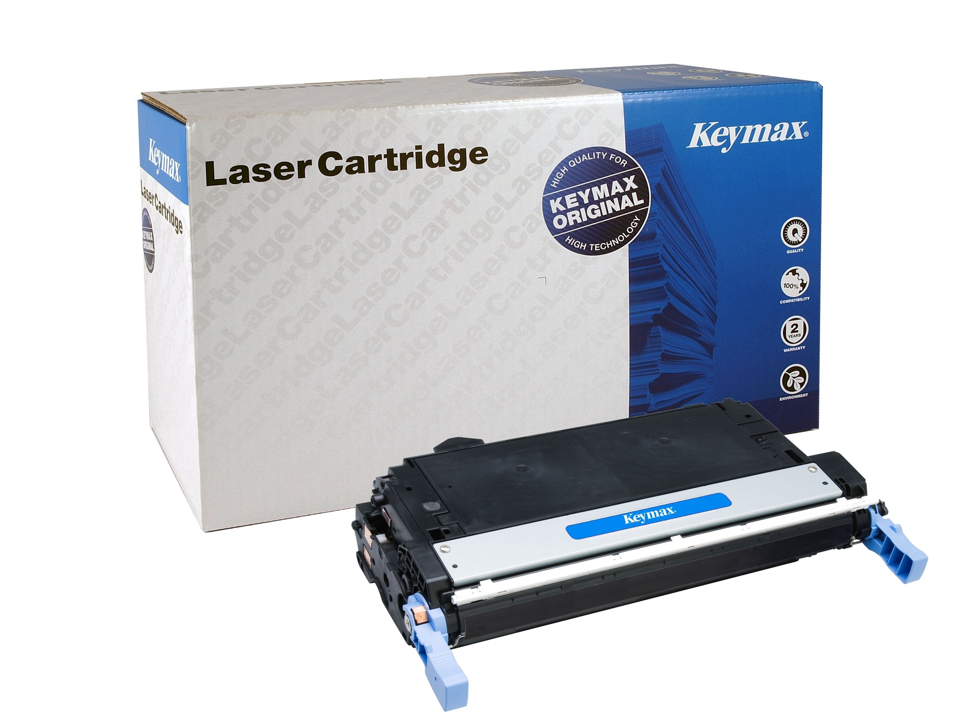 Keymax Q6460A Schwarz Toner – wiederaufbereitet – 12'000 Seiten – für HP Color LaserJet 4730