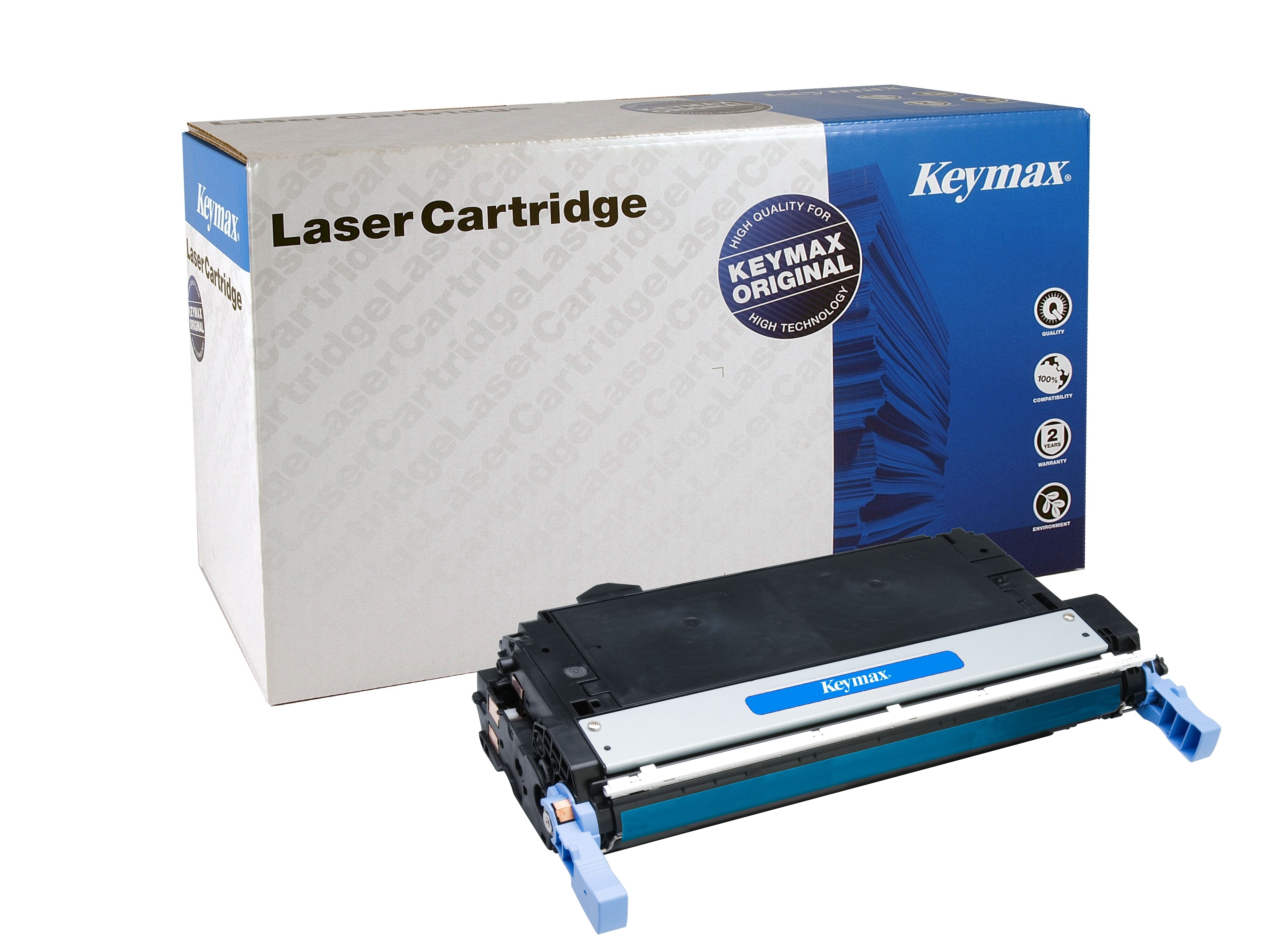 Keymax Q6461A Cyan Toner – wiederaufbereitet – 12'000 Seiten – für HP Color LaserJet 4730