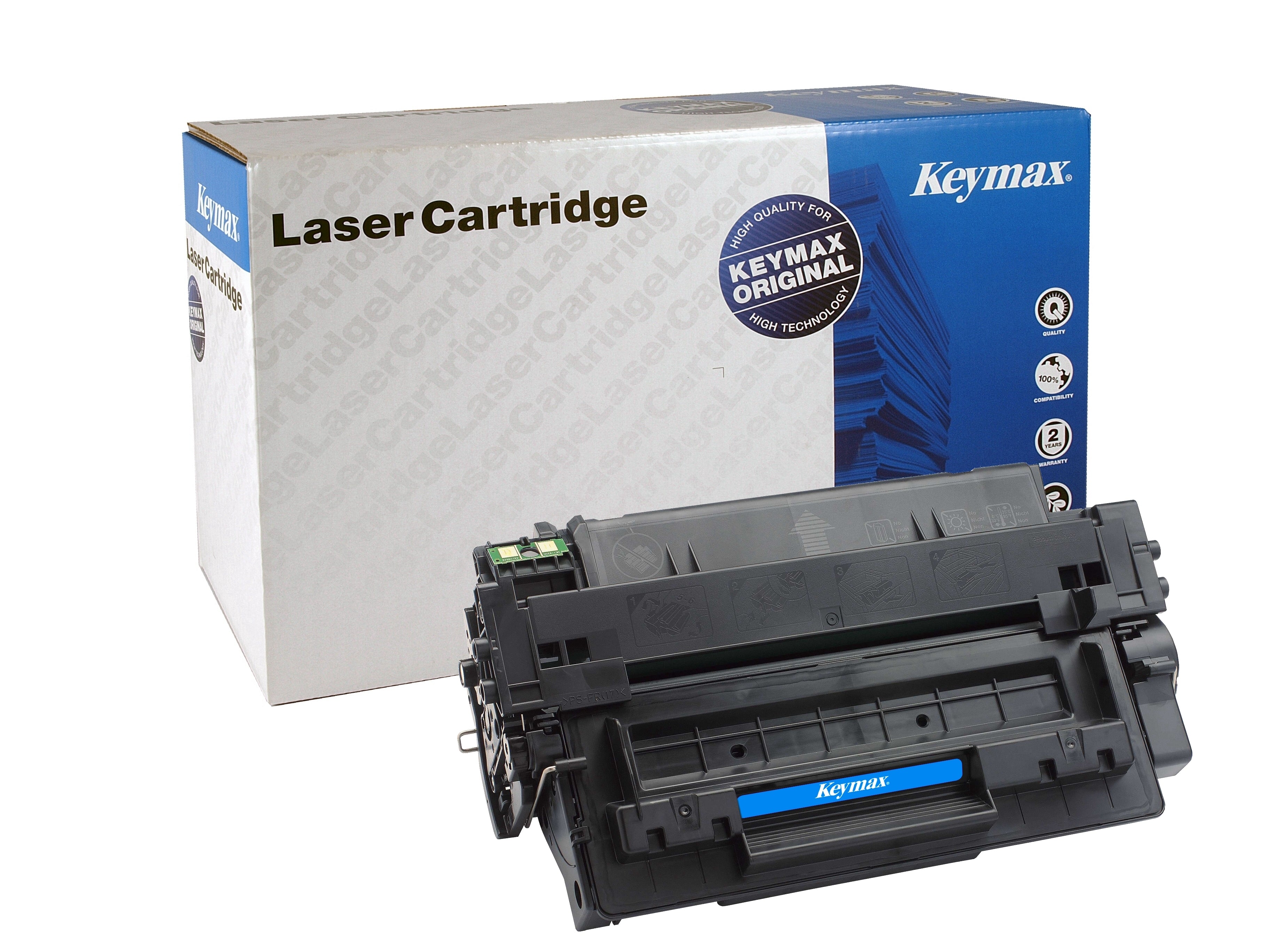 Keymax Q7551A Schwarz Toner – wiederaufbereitet – für HP LaserJet P3005
