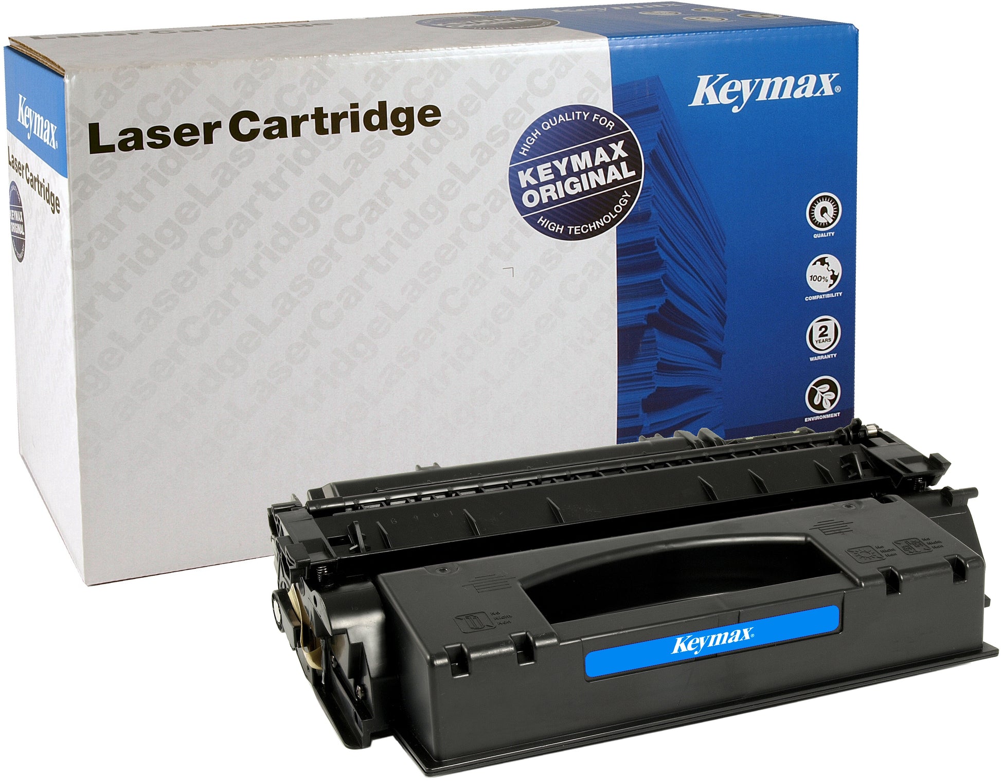Keymax Q7553X Schwarz Toner – wiederaufbereitet XL – für HP LaserJet P2015