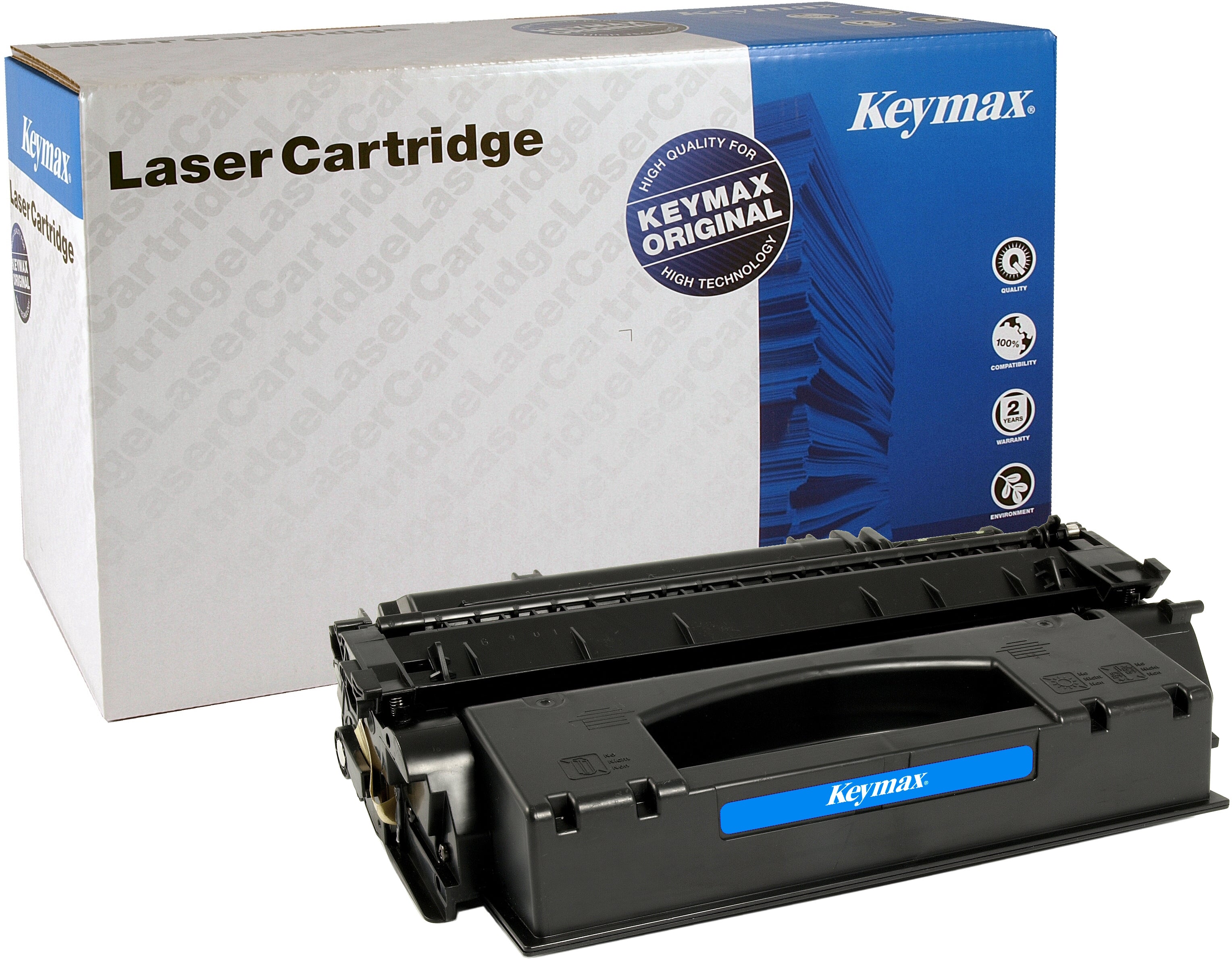 Keymax Q7553X Schwarz Toner – wiederaufbereitet XL – für HP LaserJet P2015