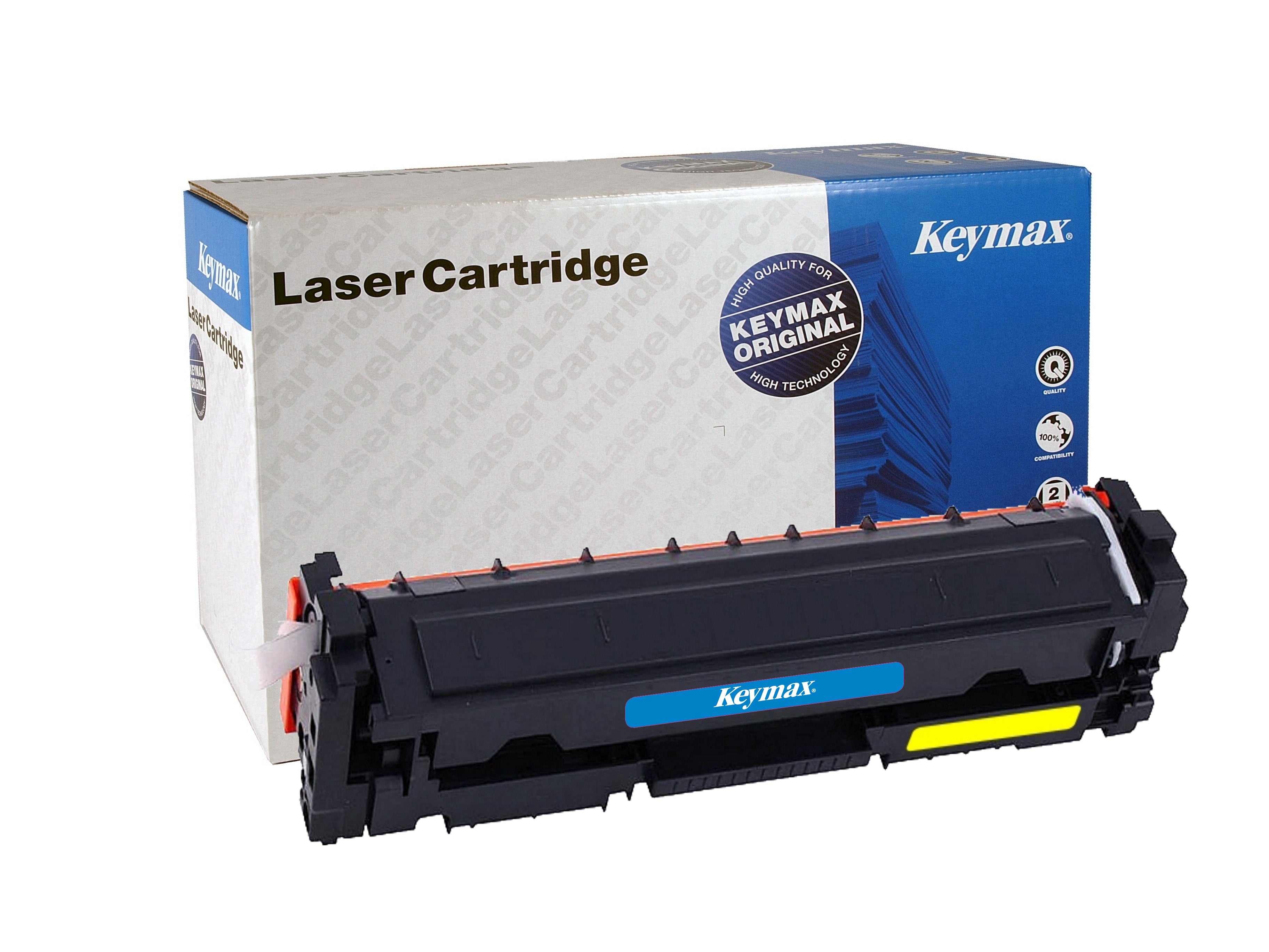 Keymax 415A (W2032A) Gelber Toner – Wiederaufbereitet – 2'100 Seiten – für HP CLJ Pro M454