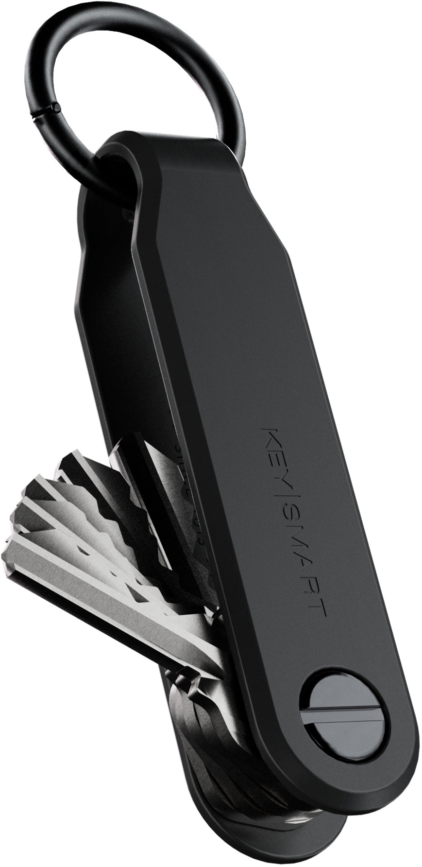 Keysmart AirTag-Schlüsselanhänger Loop für AirTag – ScrewLock-Verschluss, bis zu 5 Schlüssel, FKM, Schwarz
