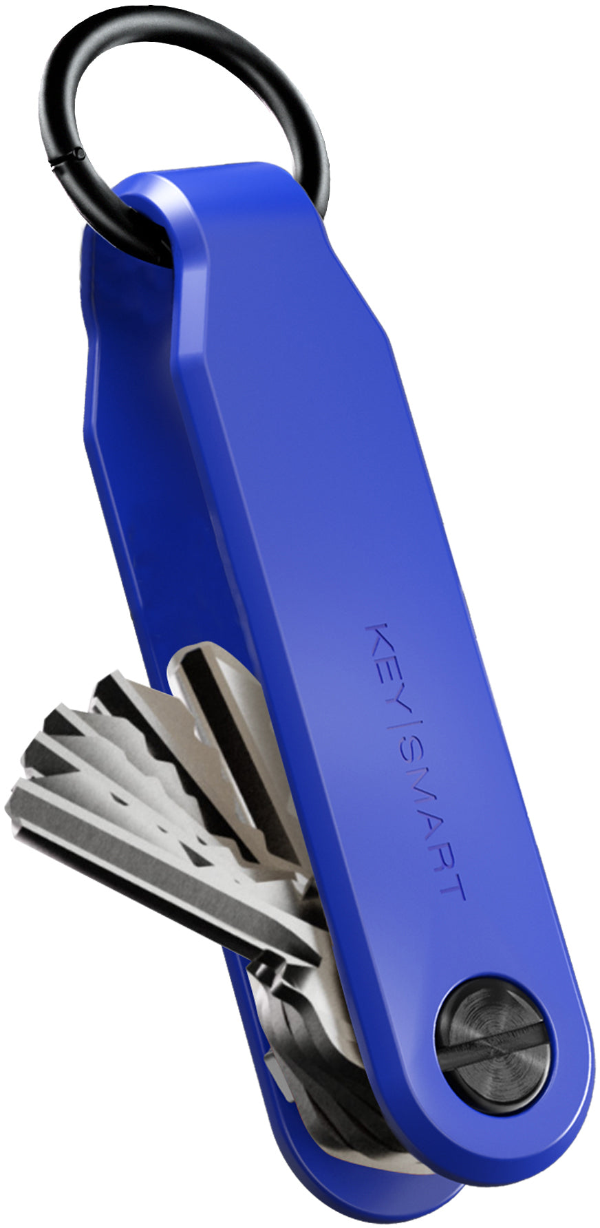 Keysmart Schlüssel-Organizer Loop für AirTag – ScrewLock, FKM, Blau, bis 66 mm, bis 5 Schlüssel