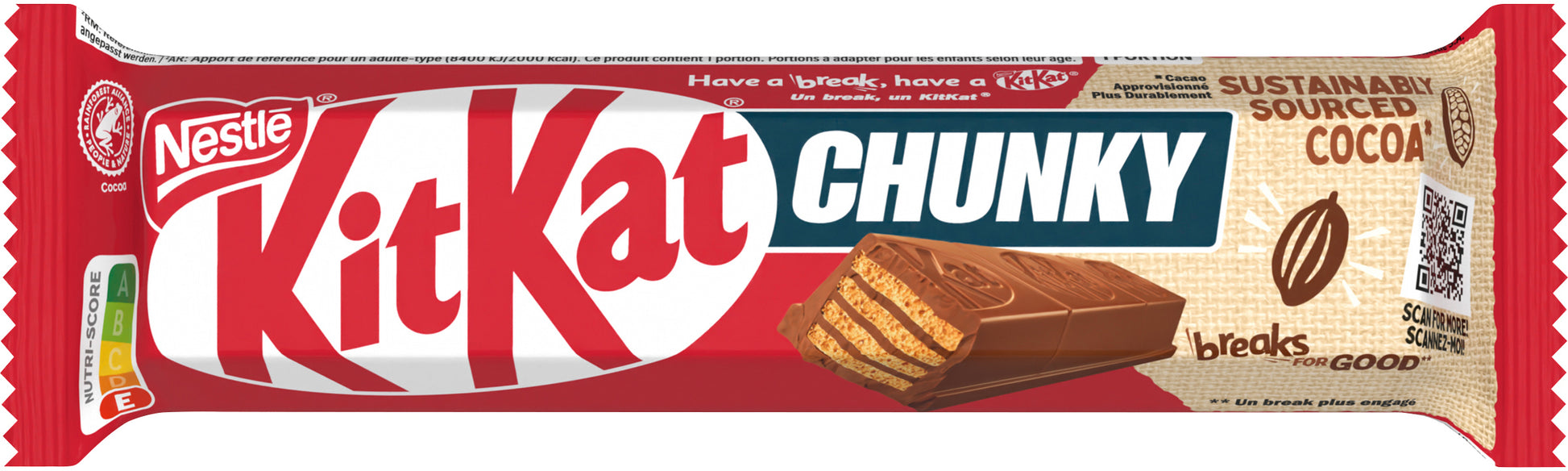 Nestle KITKAT Chunky Milch Schokoriegel – 24 × 40 g