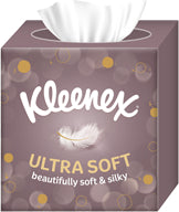 Kleenex Ultrasoft Kosmetiktücher Würfelbox – 3 Boxen à 56 Tücher