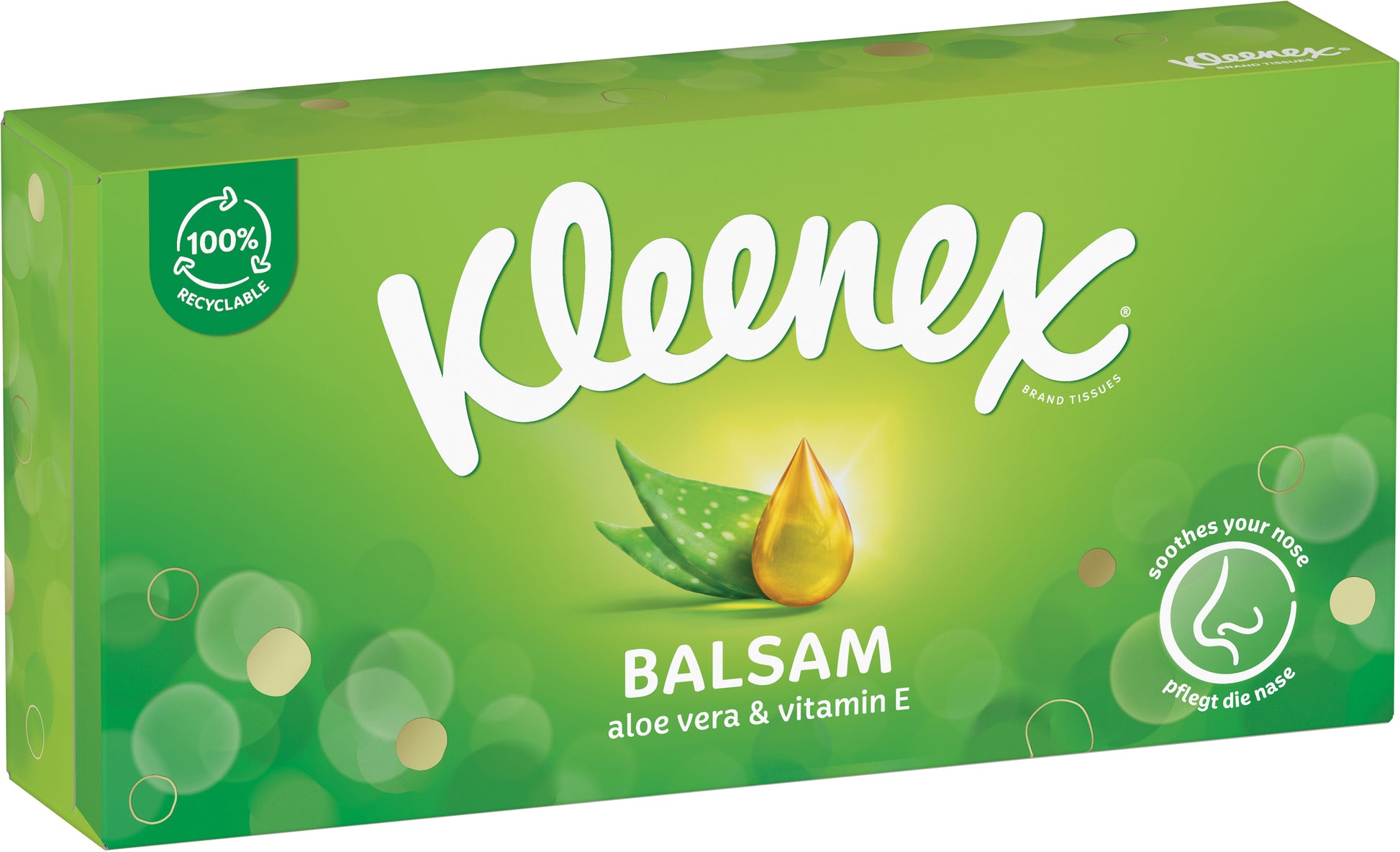 Kleenex Balsam Kosmetiktücher Box – 2 Boxen à 56 Tücher