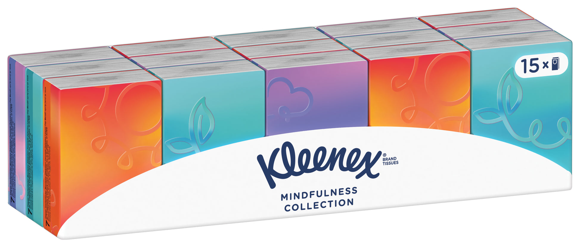 Kleenex Collection Mini Taschentücher – 3-lagig, weiss, 70 × 80 mm – 15 Taschentücher
