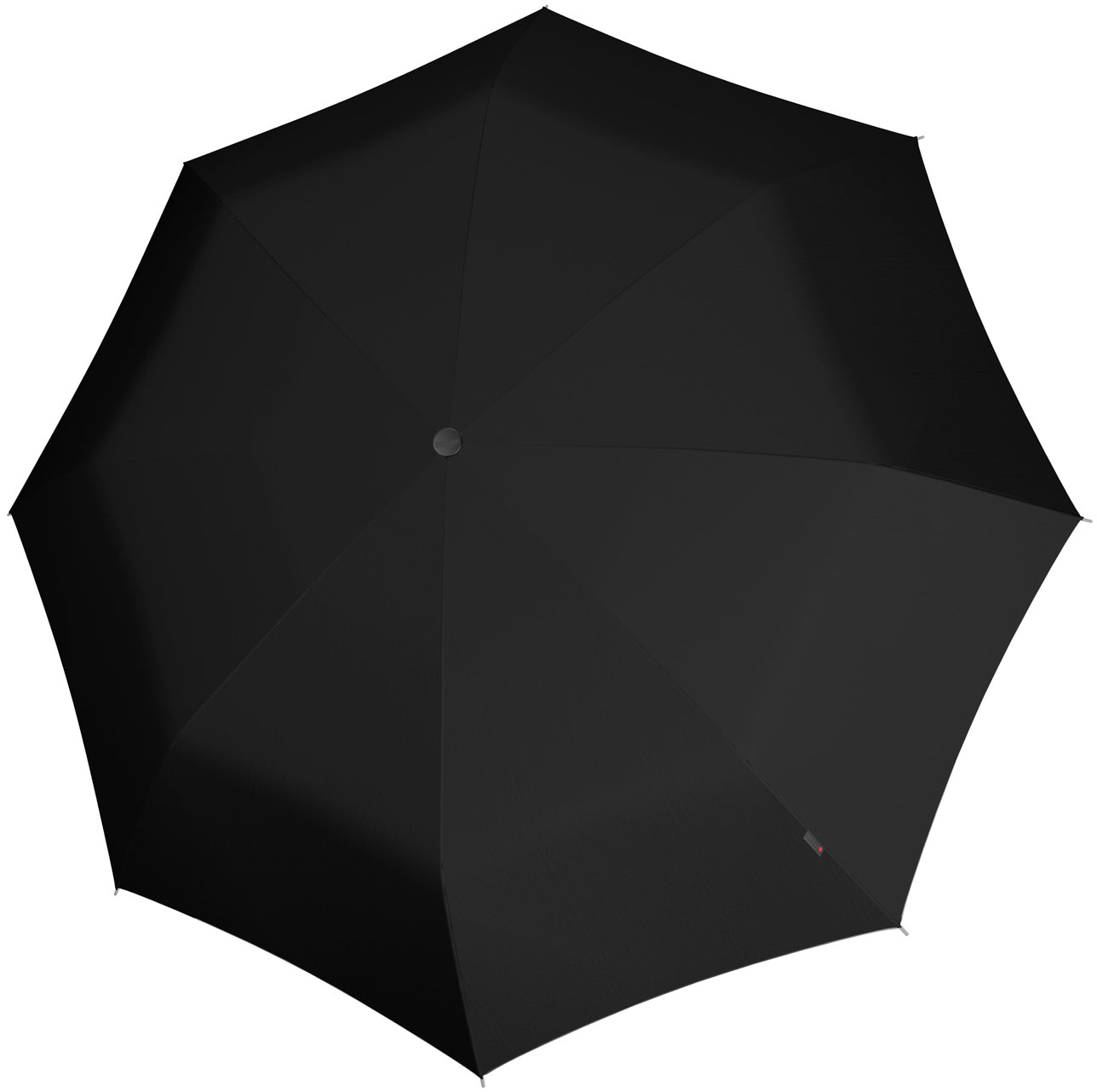 Knirps Taschenschirm U.090 – manuell, Ø 126 cm, L 38 cm – schwarz – windfest