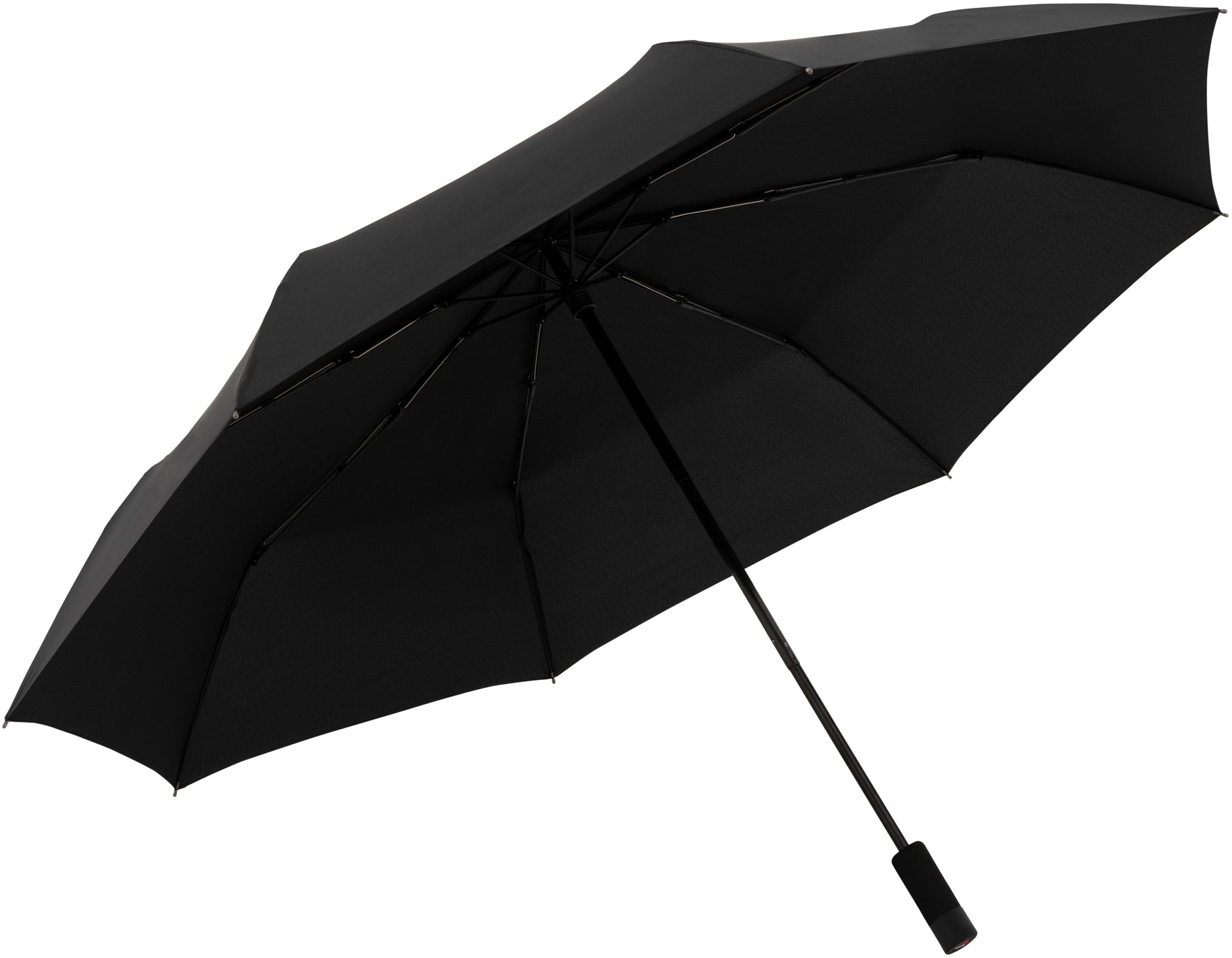 Knirps Taschenschirm U.090 – manuell, Ø 128 cm – schwarz – HeatShield-Beschichtung, windfest