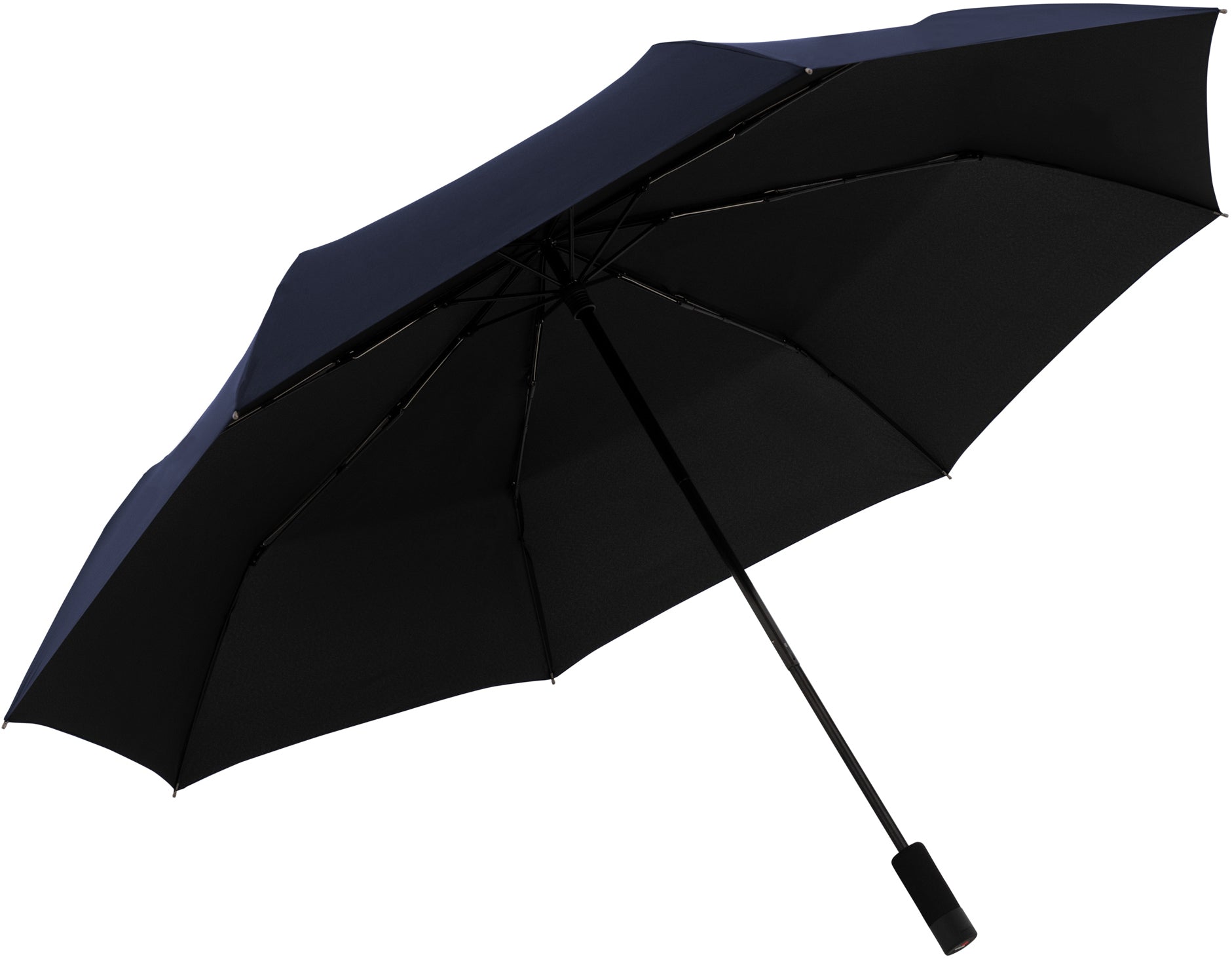 Knirps Taschenschirm U.090 HeatShield – manuell, Ø 128 cm, L 39 cm – Navy – UV-Schutz 50+, windfest