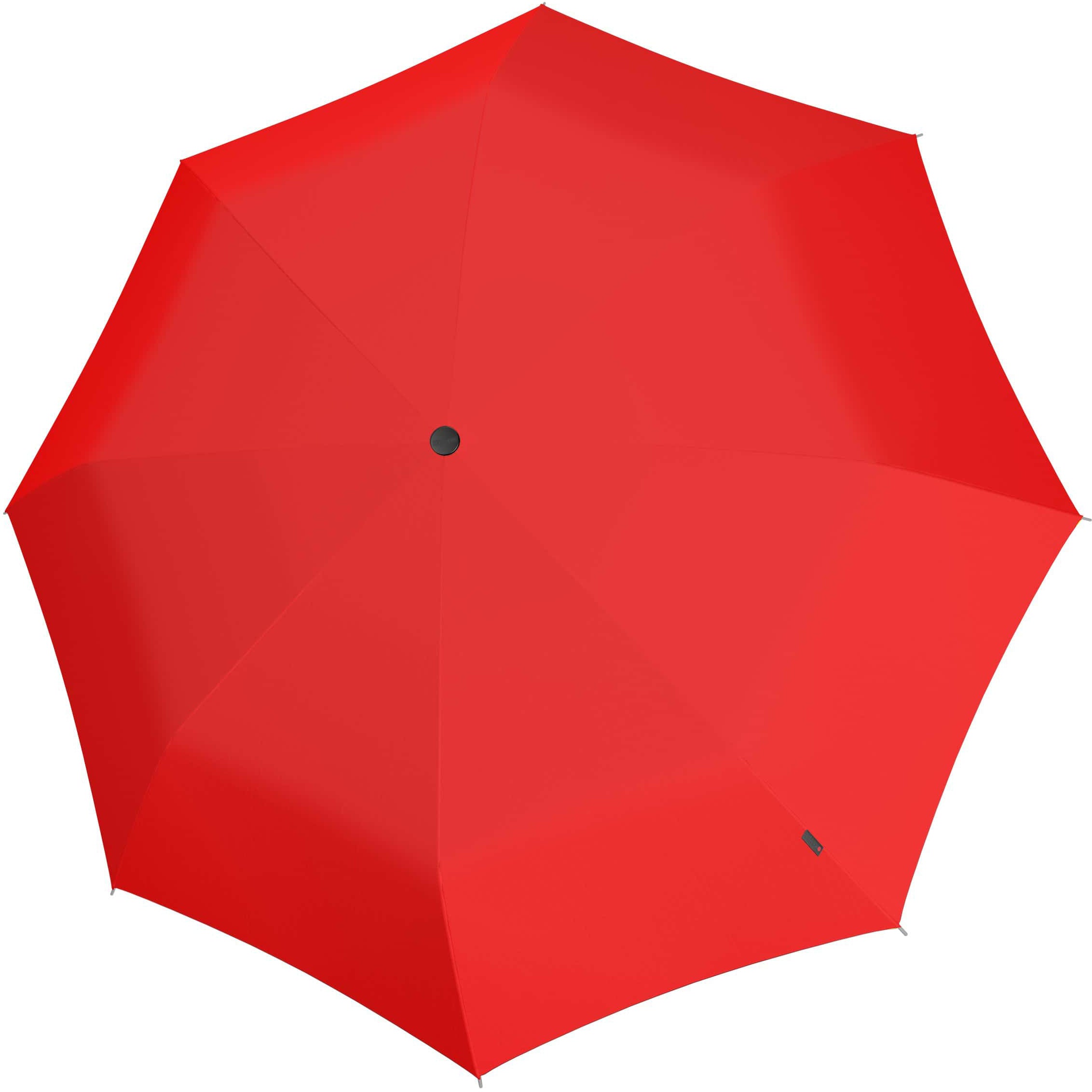 Knirps Taschenschirm U.090 – manuell, Ø 126 cm – rot – windfest