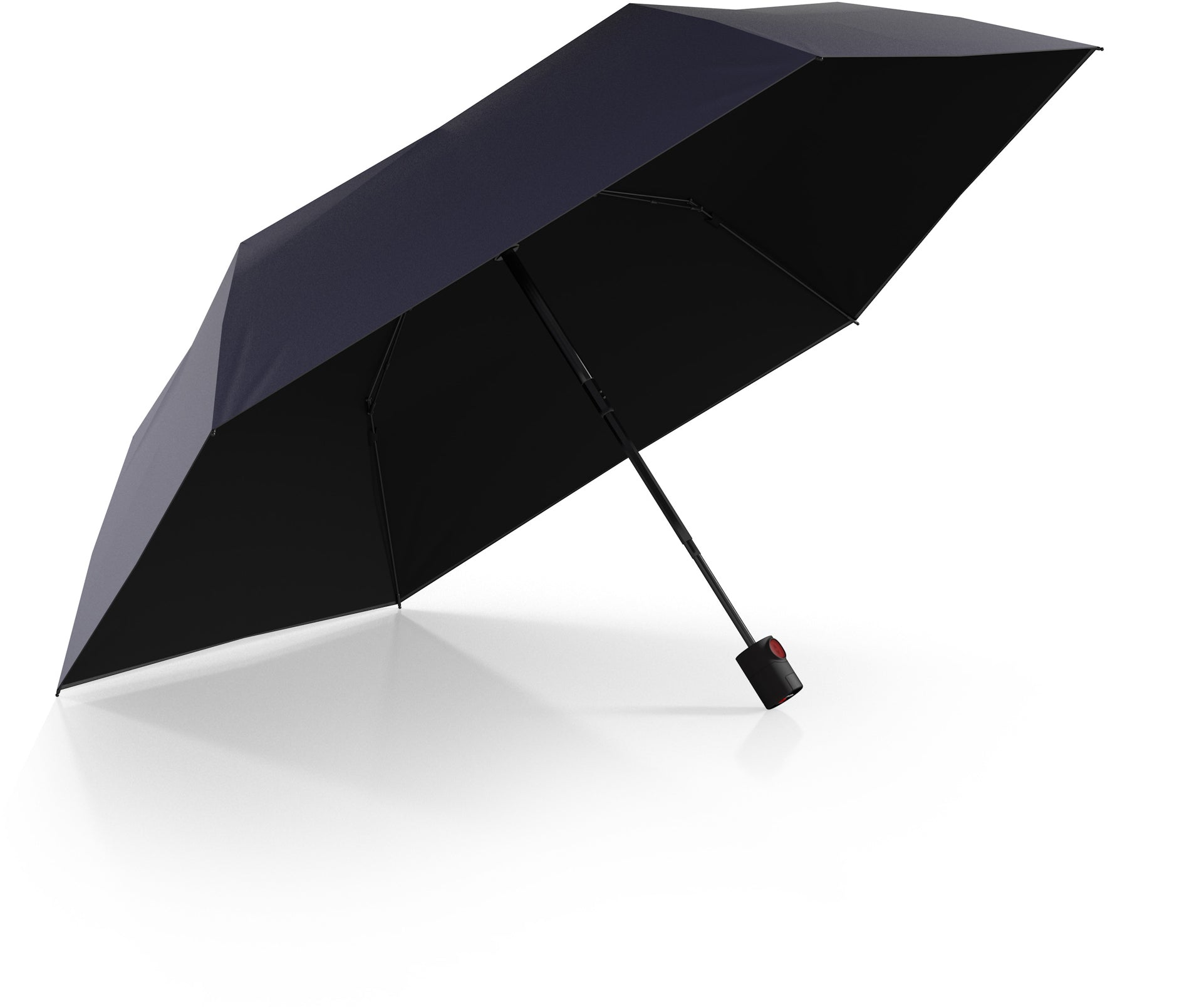 Knirps Taschenschirm U.200 – Auf/Zu-Automatik, Ø 95 cm, L 26 cm – Navy – HeatShield-Beschichtung, windfest