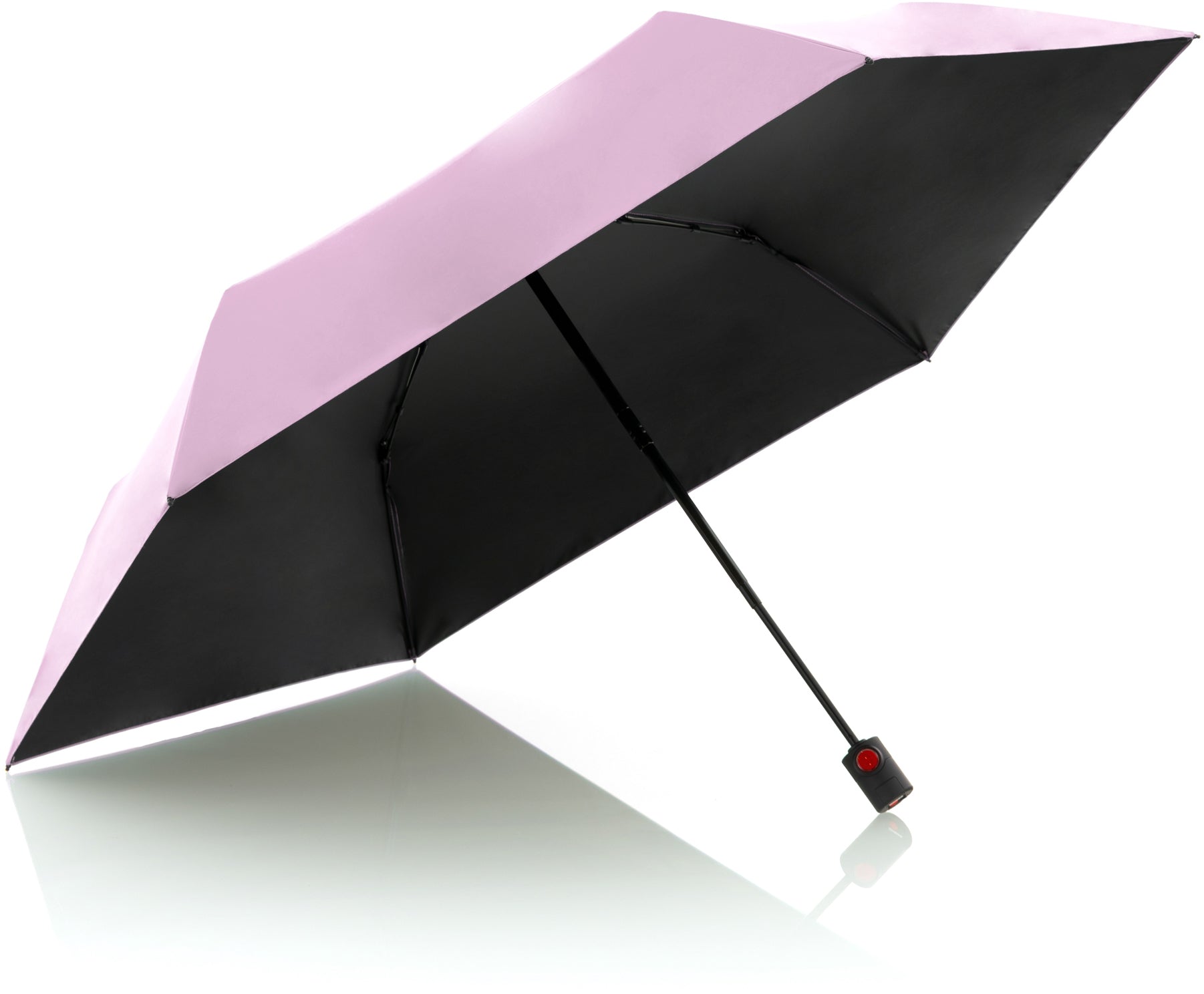 Knirps Taschenschirm U.200 HeatShield – Auf/Zu-Automatik, L 27 cm – rosa – windfest
