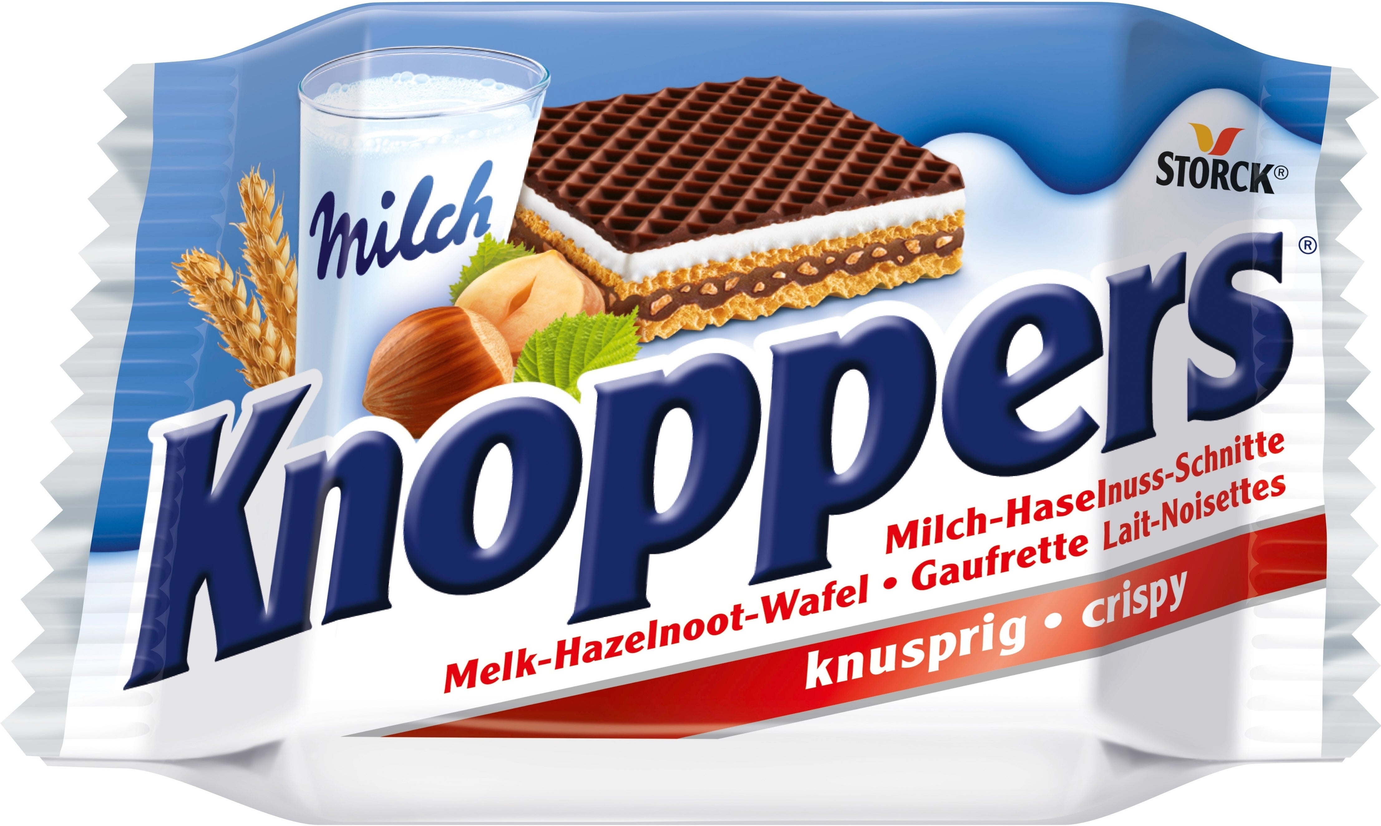 Knoppers Gefüllte Waffelschnitte – Milch-Haselnuss – 711 g