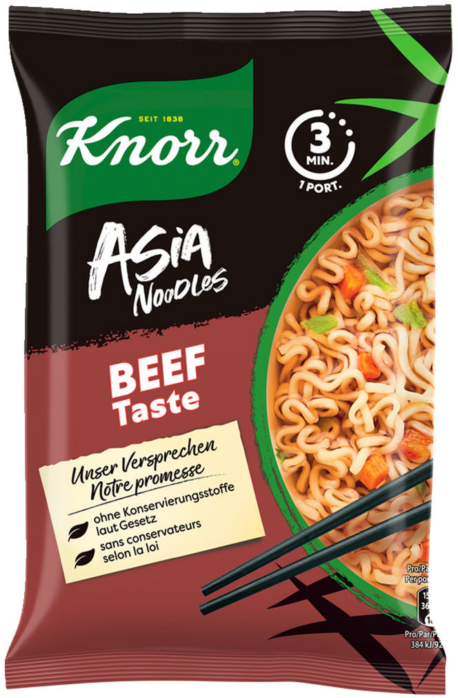 Knorr Asia Instantnudeln Rind Beutel – 70 g