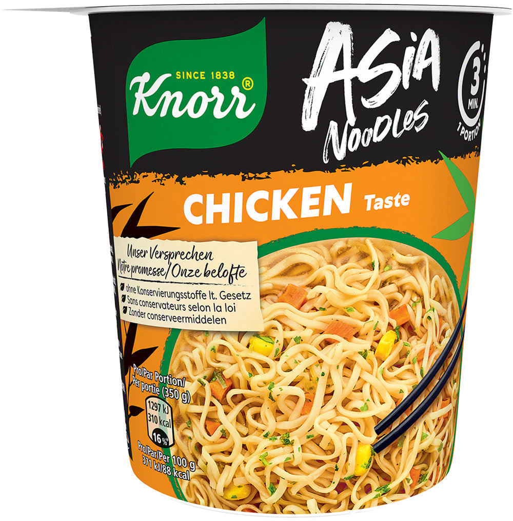 Knorr Asia Instantnudeln Poulet Becher – 65 g