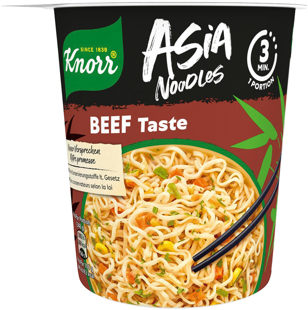 Knorr Asia Instantnudeln Rind Becher – 63 g