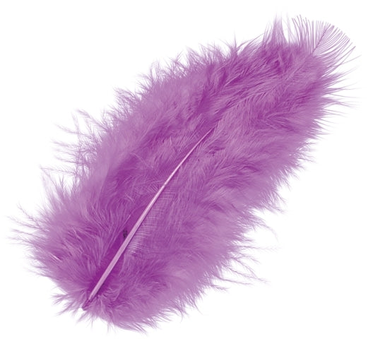 KNORR prandell Marabufedern, Violett, 18,3 cm, 3 g, 15 Stk.