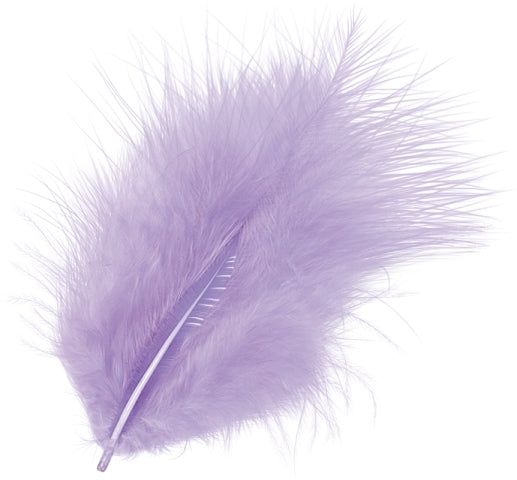 KNORR prandell Marabufedern, Federn, Flieder, 19 cm × 7 cm, 2 mm
